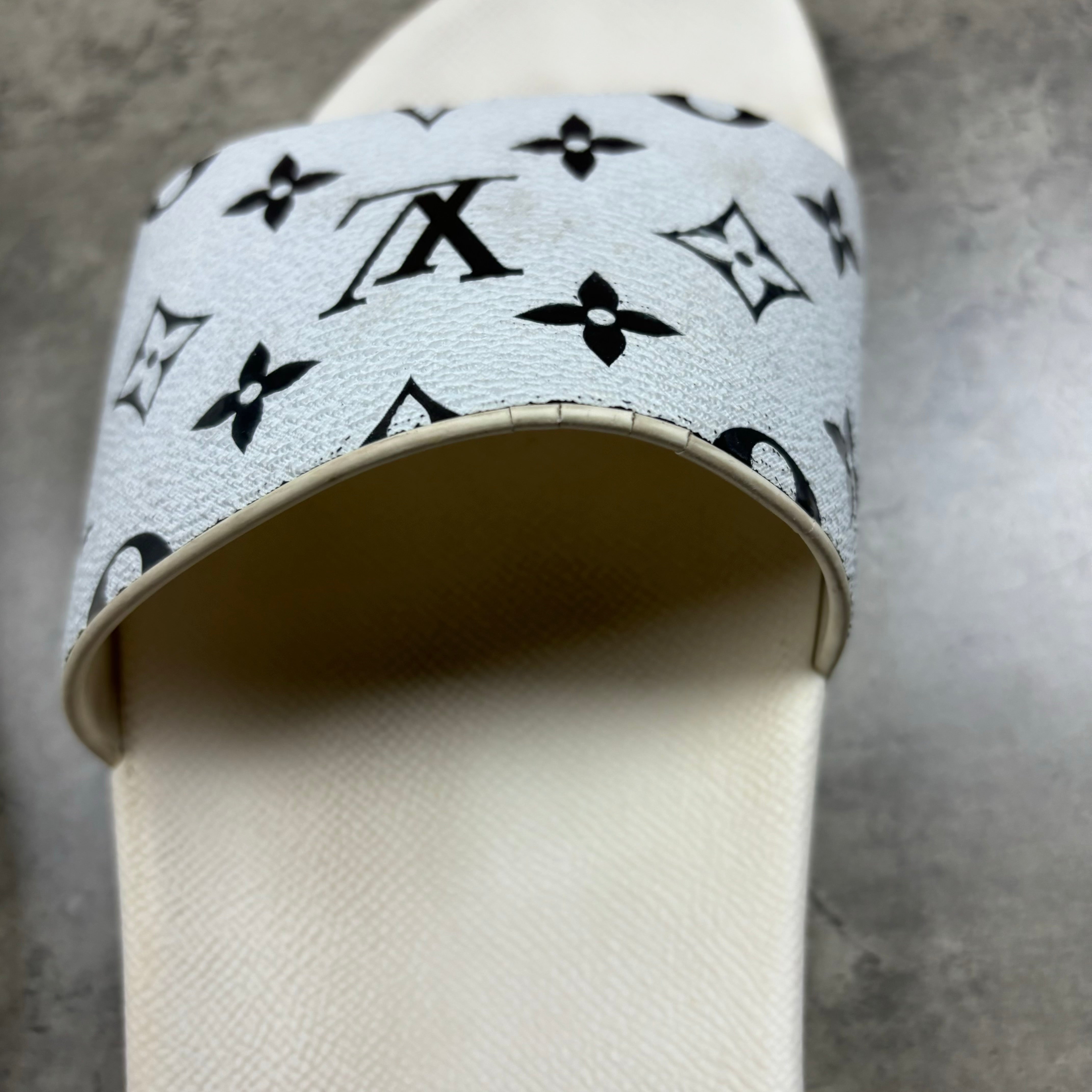 LOUIS VUITTON SLIDERS LV 8 (FITS UK 9)