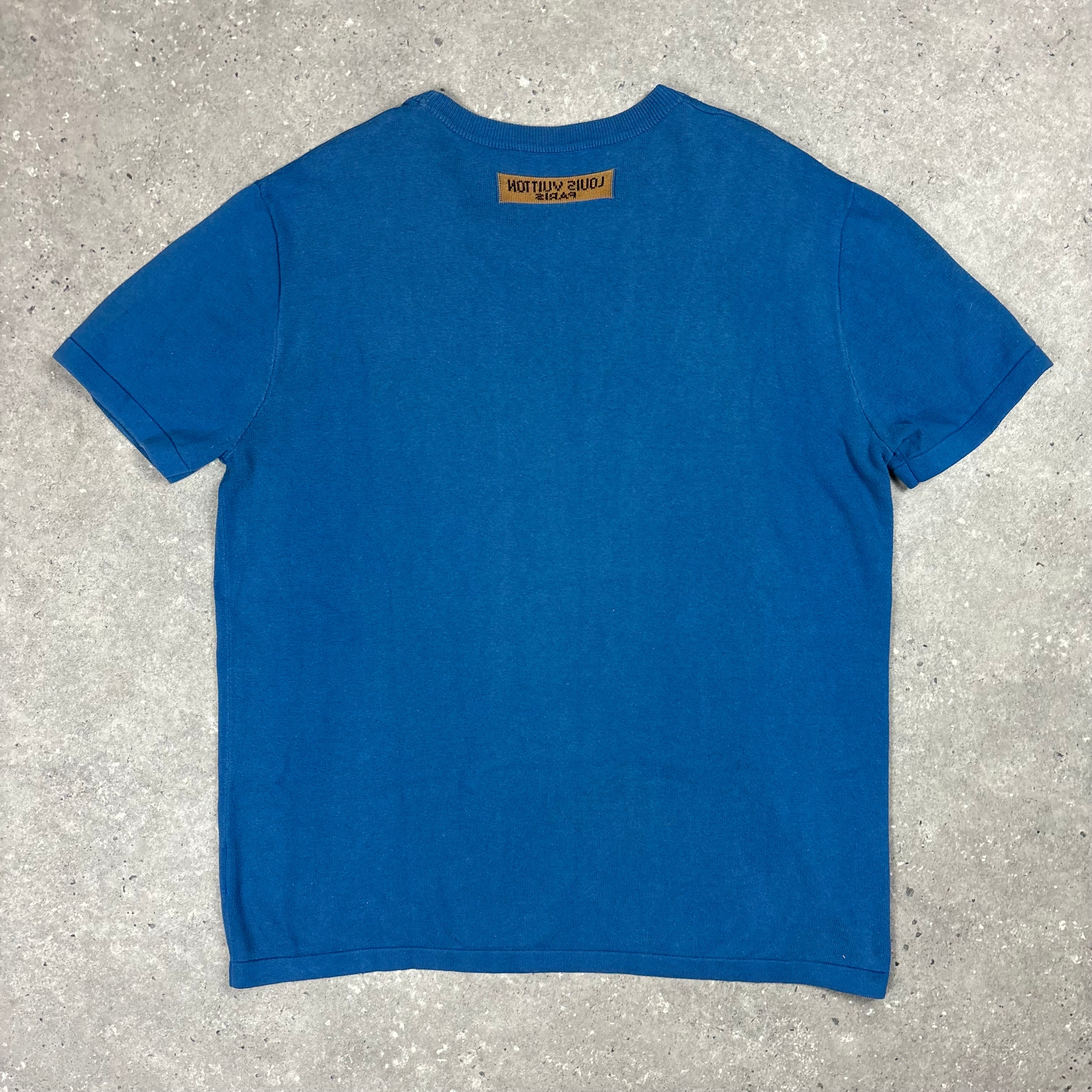 LOUIS VUITTON BLUE T-SHIRT - (L)