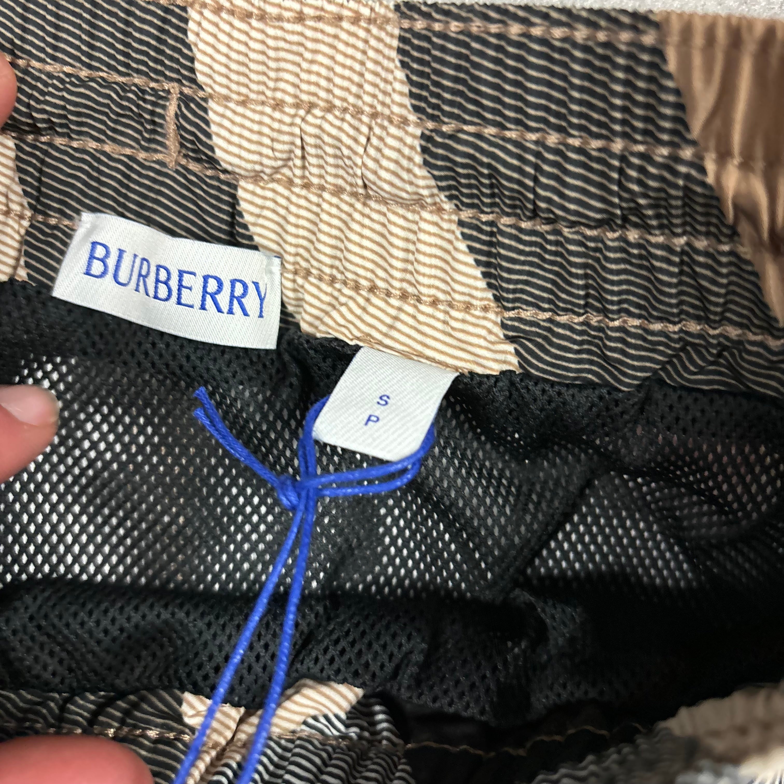 BURBERRY CHECK SWIM SHORTS
