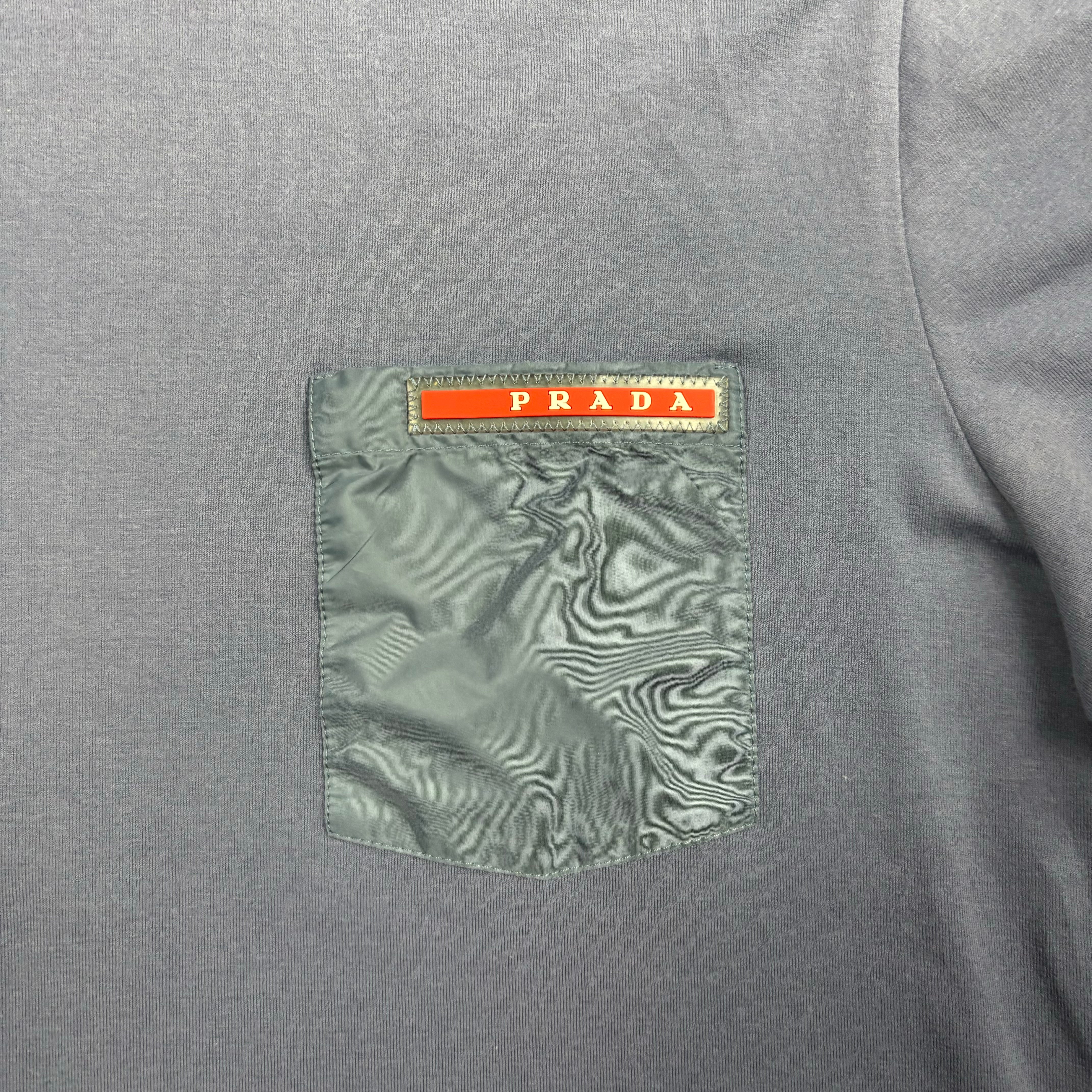 PRADA NAVY T-SHIRT (FITS XS)