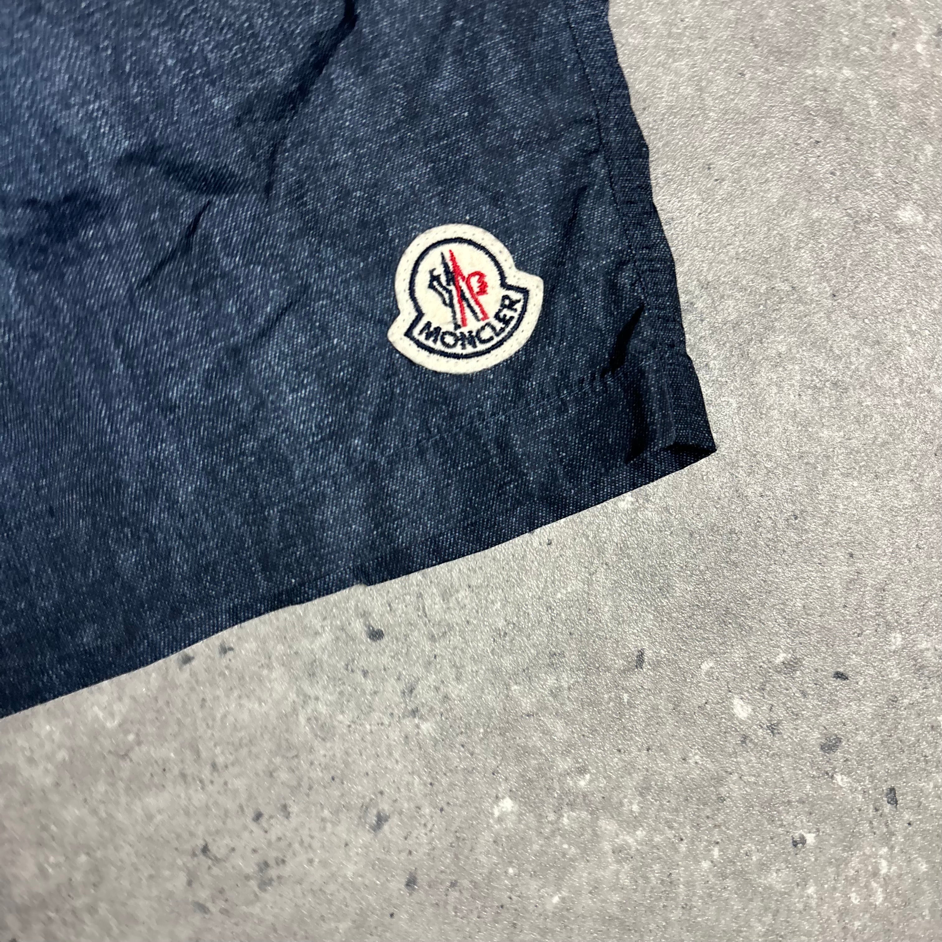 MONCLER GRAPHITE SWIM SHORTS - (XL)