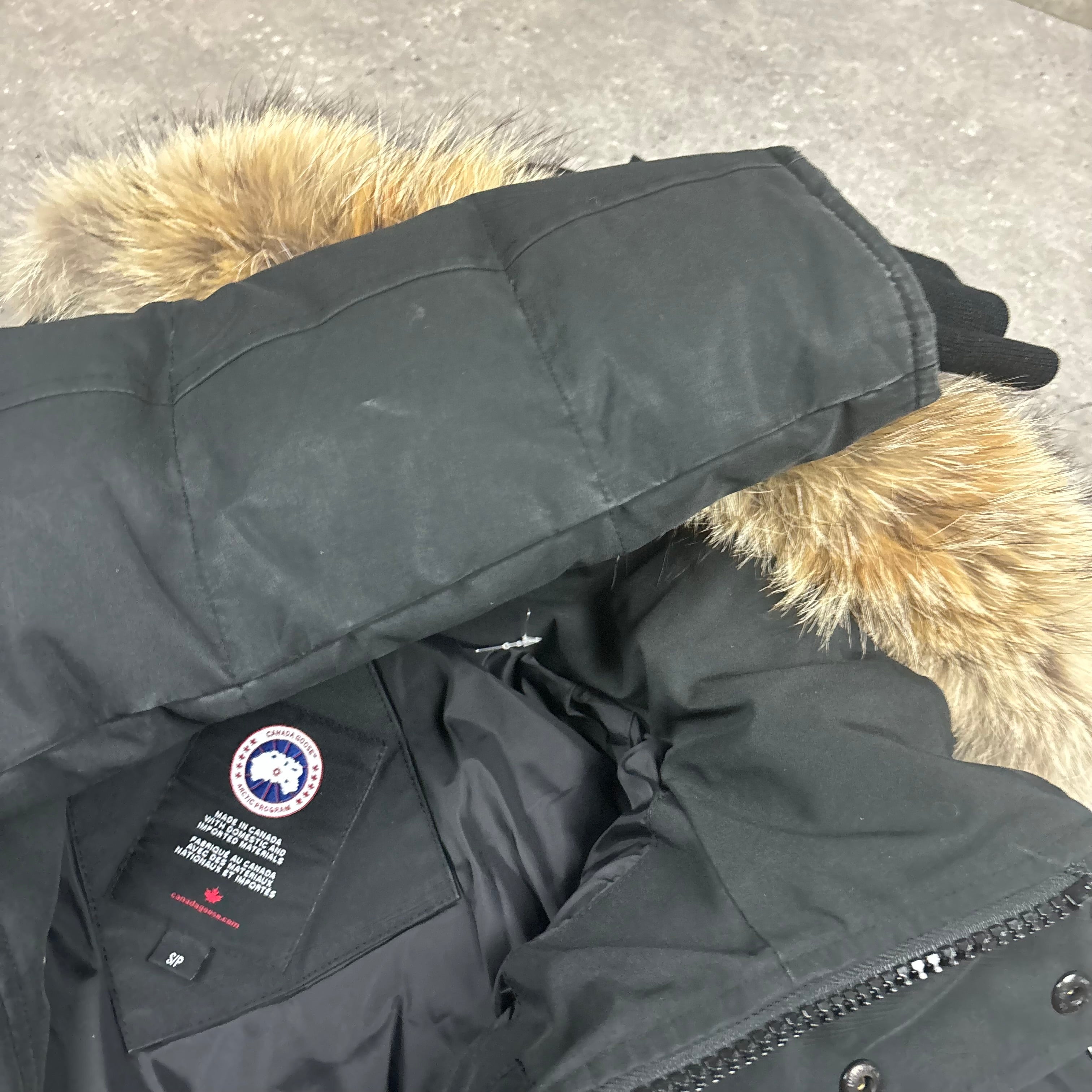 CANADA GOOSE WYNDHAM PARKA BLACK - (S)