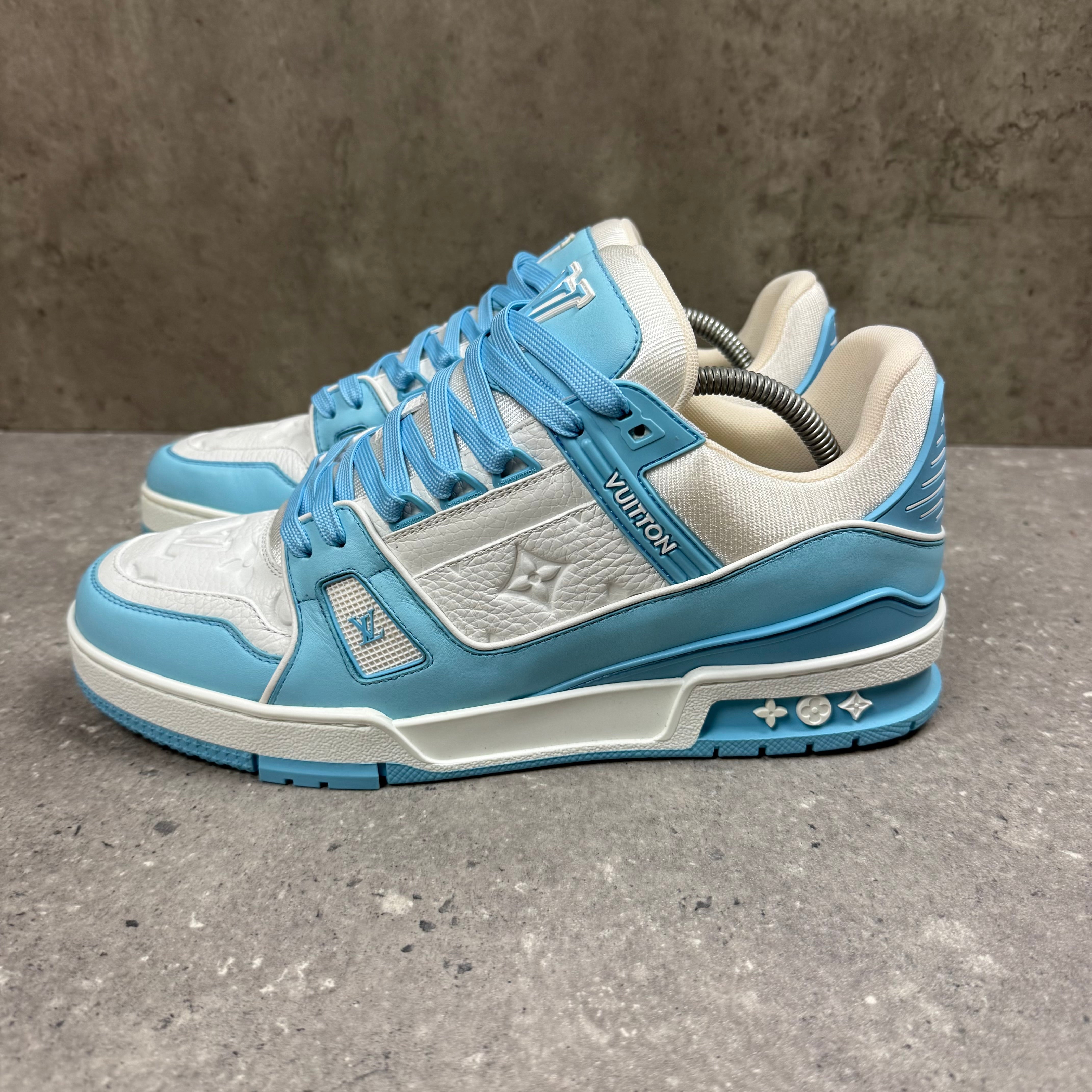 LOUIS VUITTON BLUE TRAINERS - EU41.5 (FITS UK 8.5)