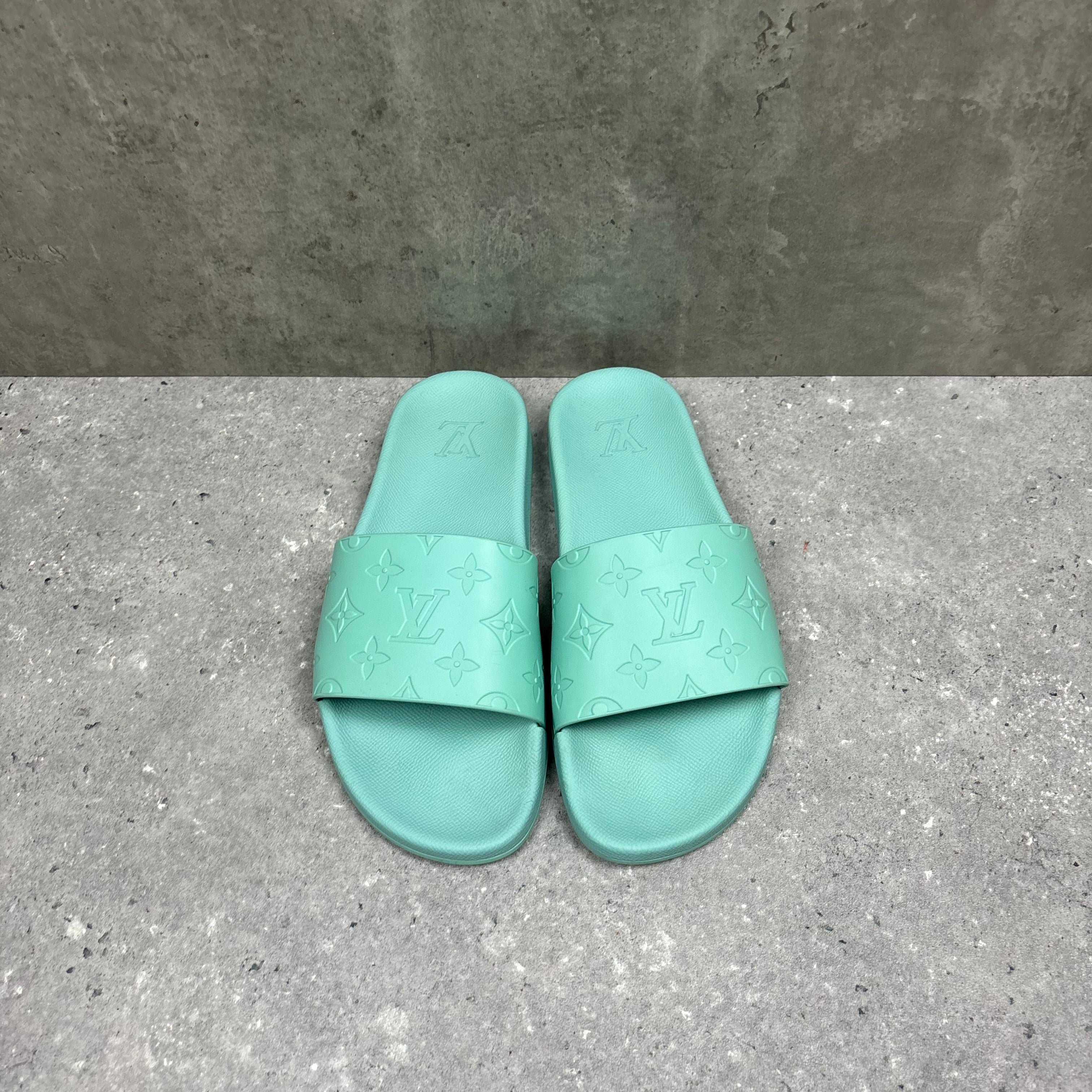 LOUIS VUITTON SLIDERS MINT GREEN - EU41.5 (FITS UK 8.5)