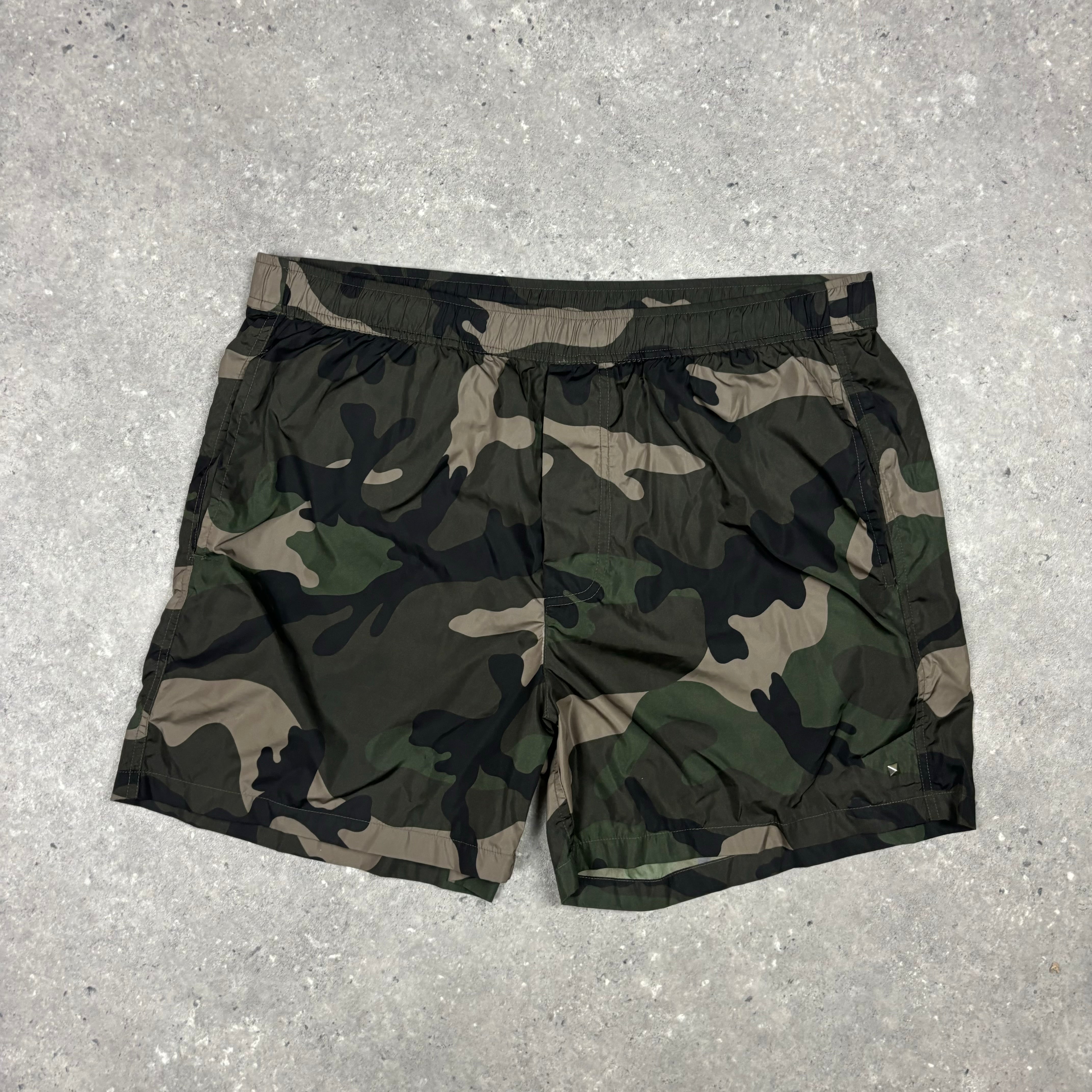 VALENTINO CAMO SWIM SHORTS - 46 (S)