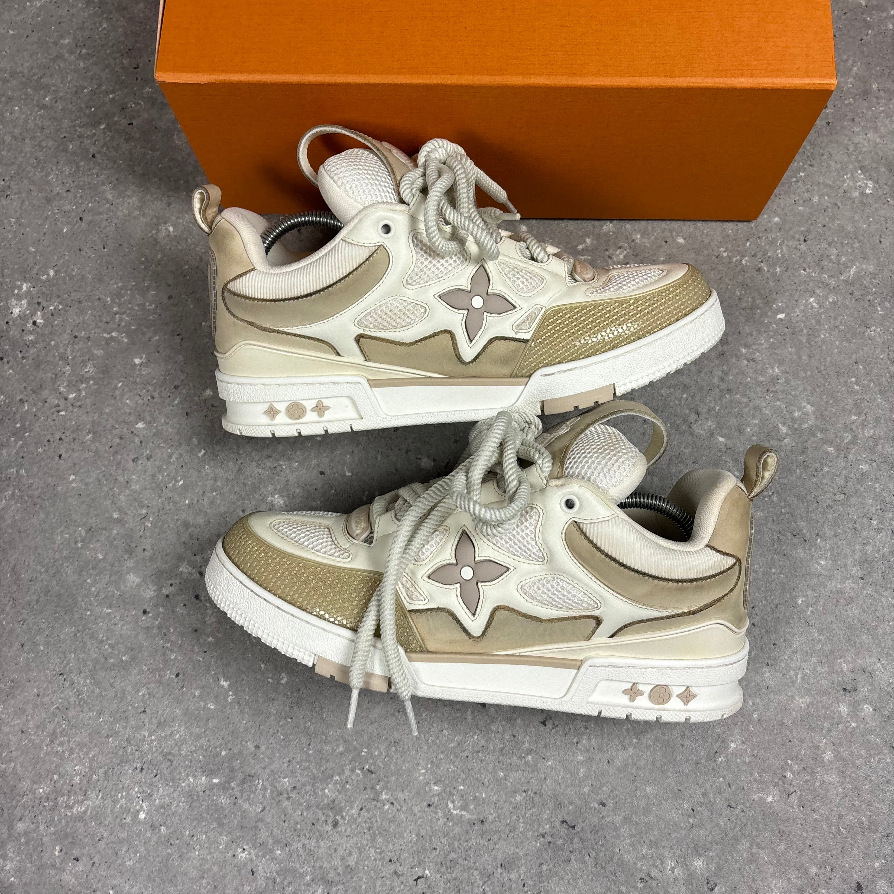 LOUIS VUITTON BEIGE SKATES EU43.5 (FITS UK10.5)