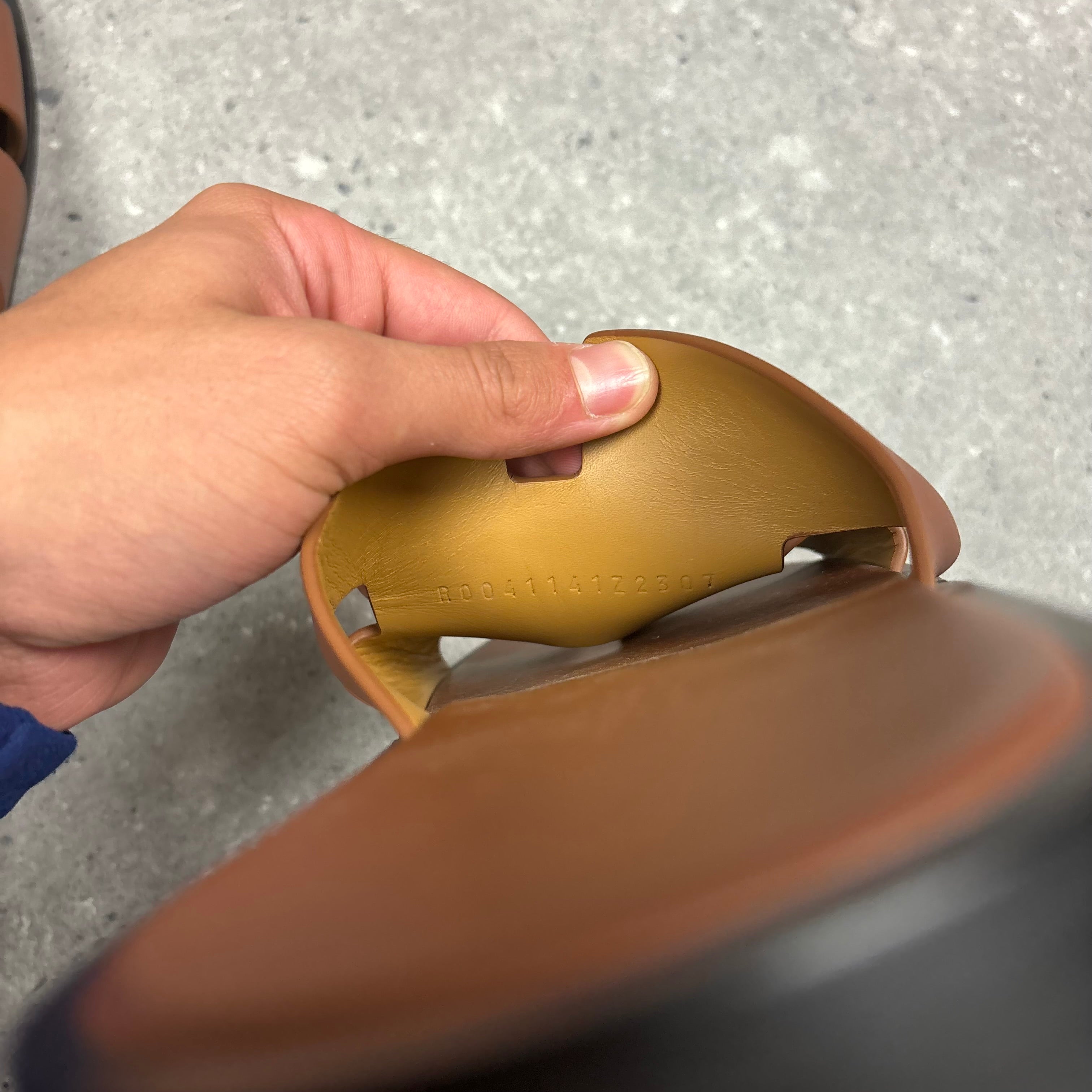 HERMES SANDALS BROWN - (EU40.5 / UK6.5)