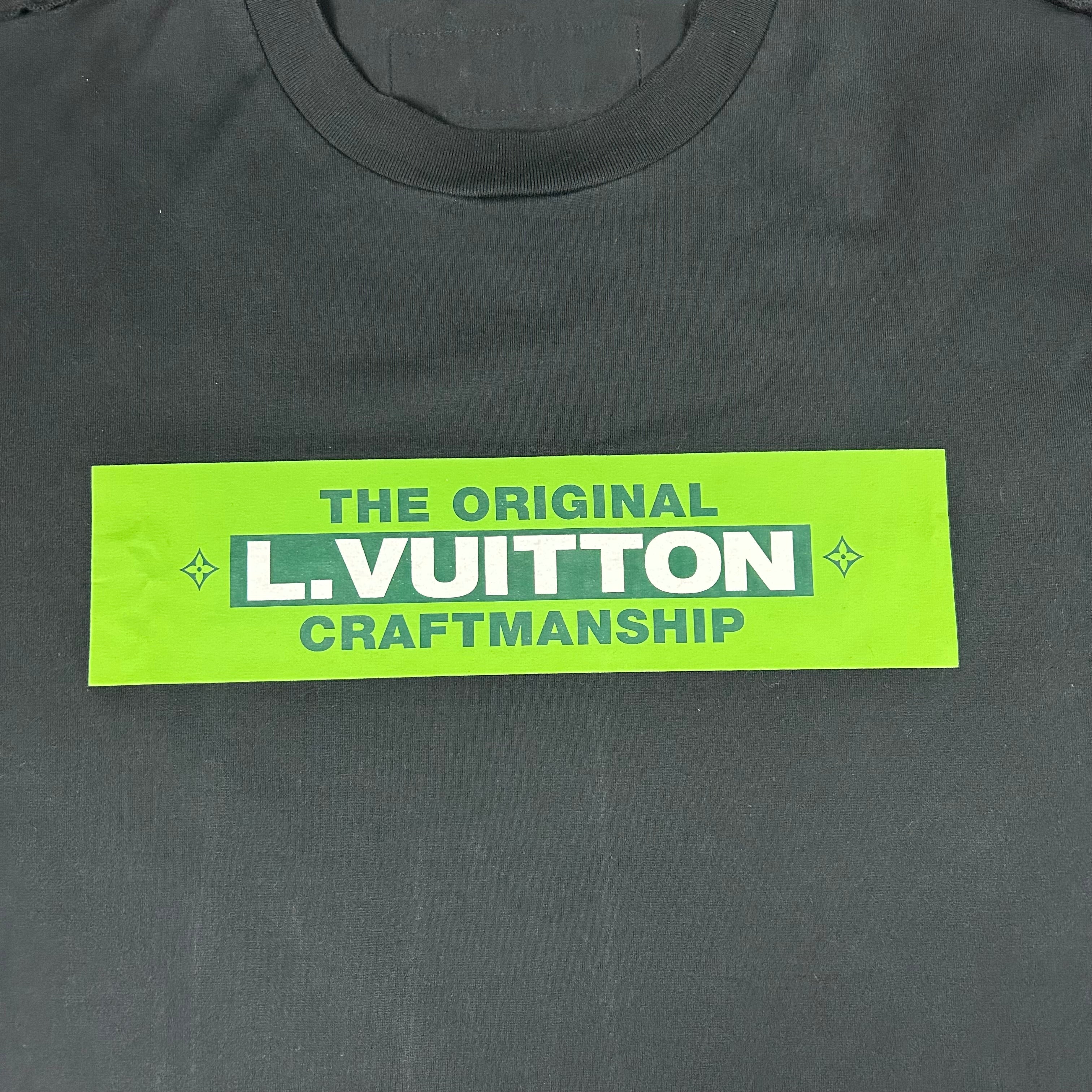 LOUIS VUITTON CRAFTMANSHIP T-SHIRT BLACK - (S)