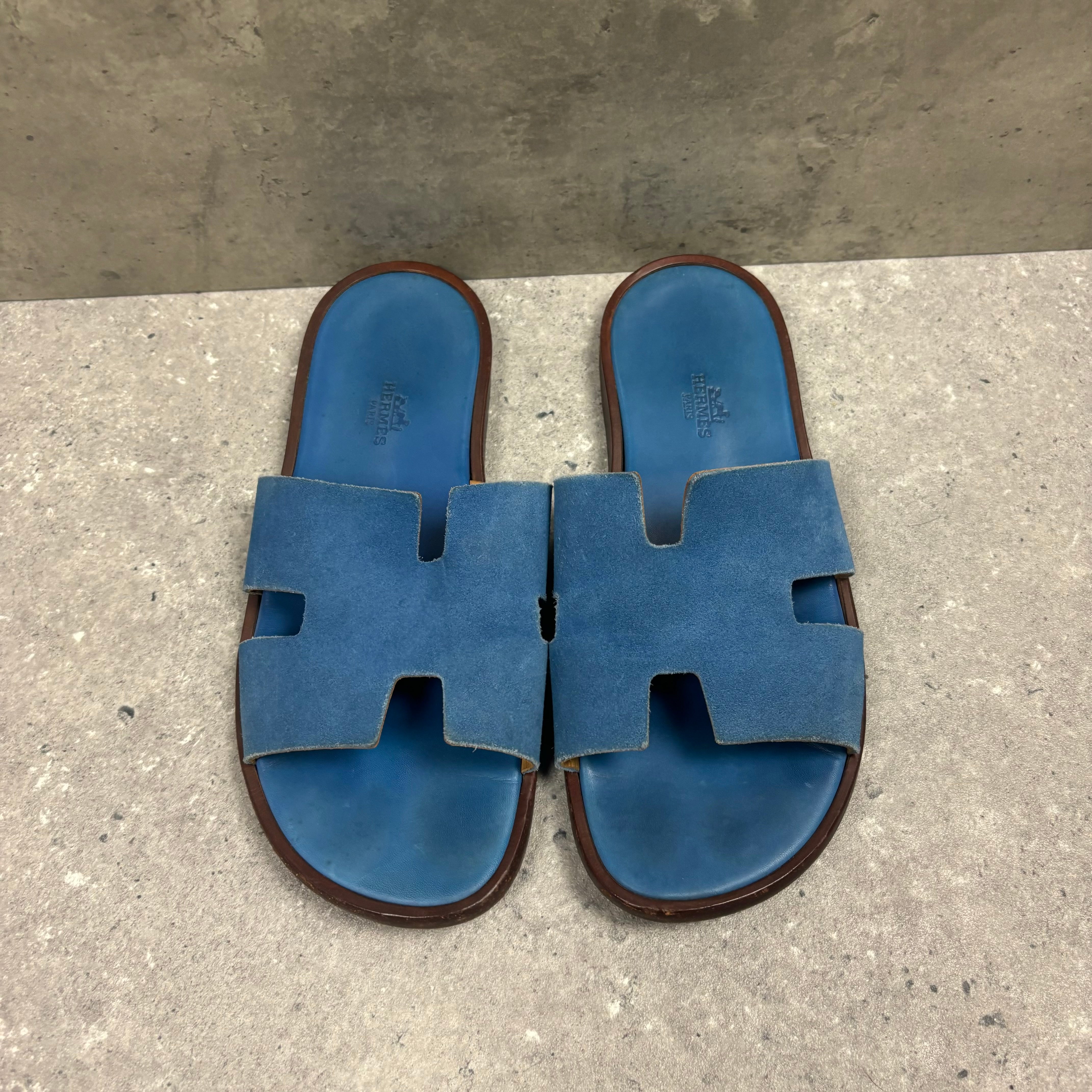 HERMES SANDALS BLUE - (EU40.5 / UK6.5)