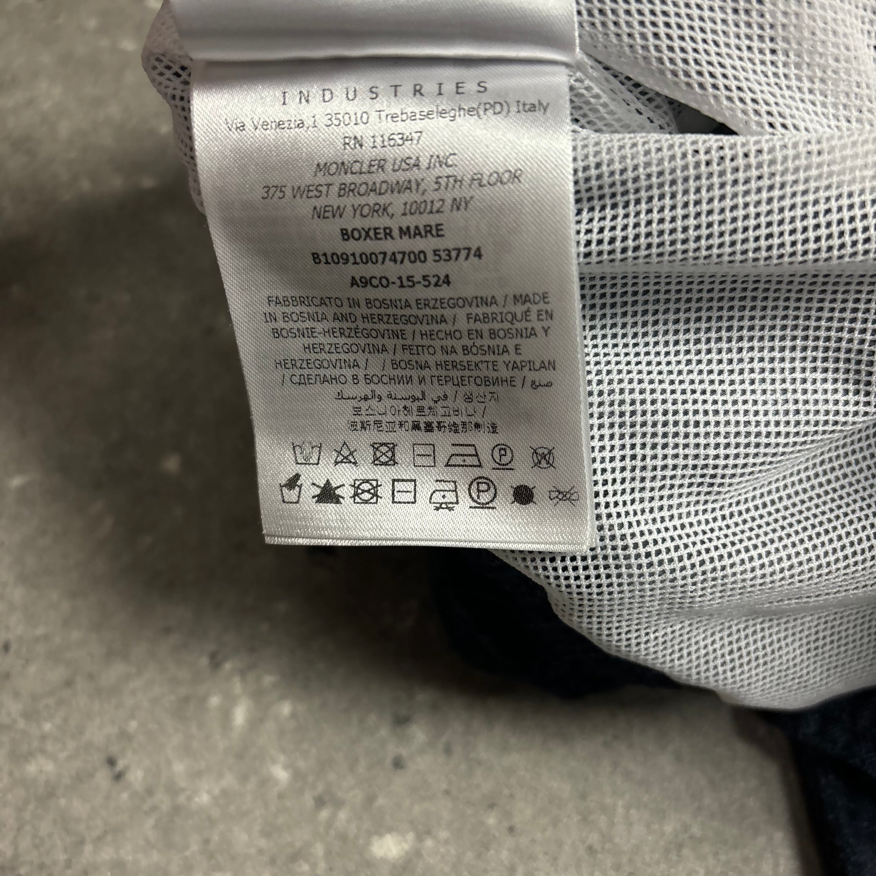 MONCLER GRAPHITE SWIM SHORTS - (XL)
