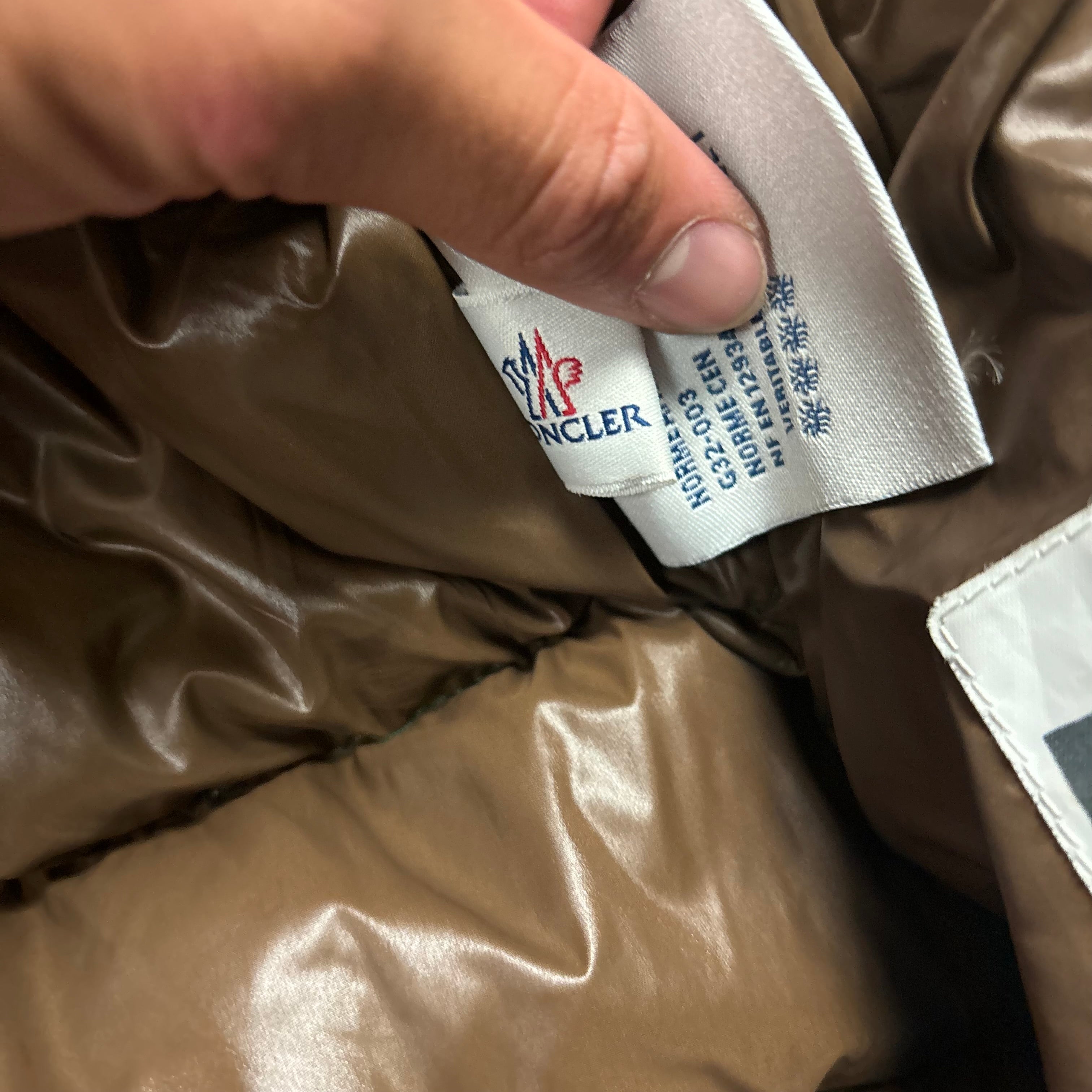 MONCLER KHAKI GILET - (FITS M)