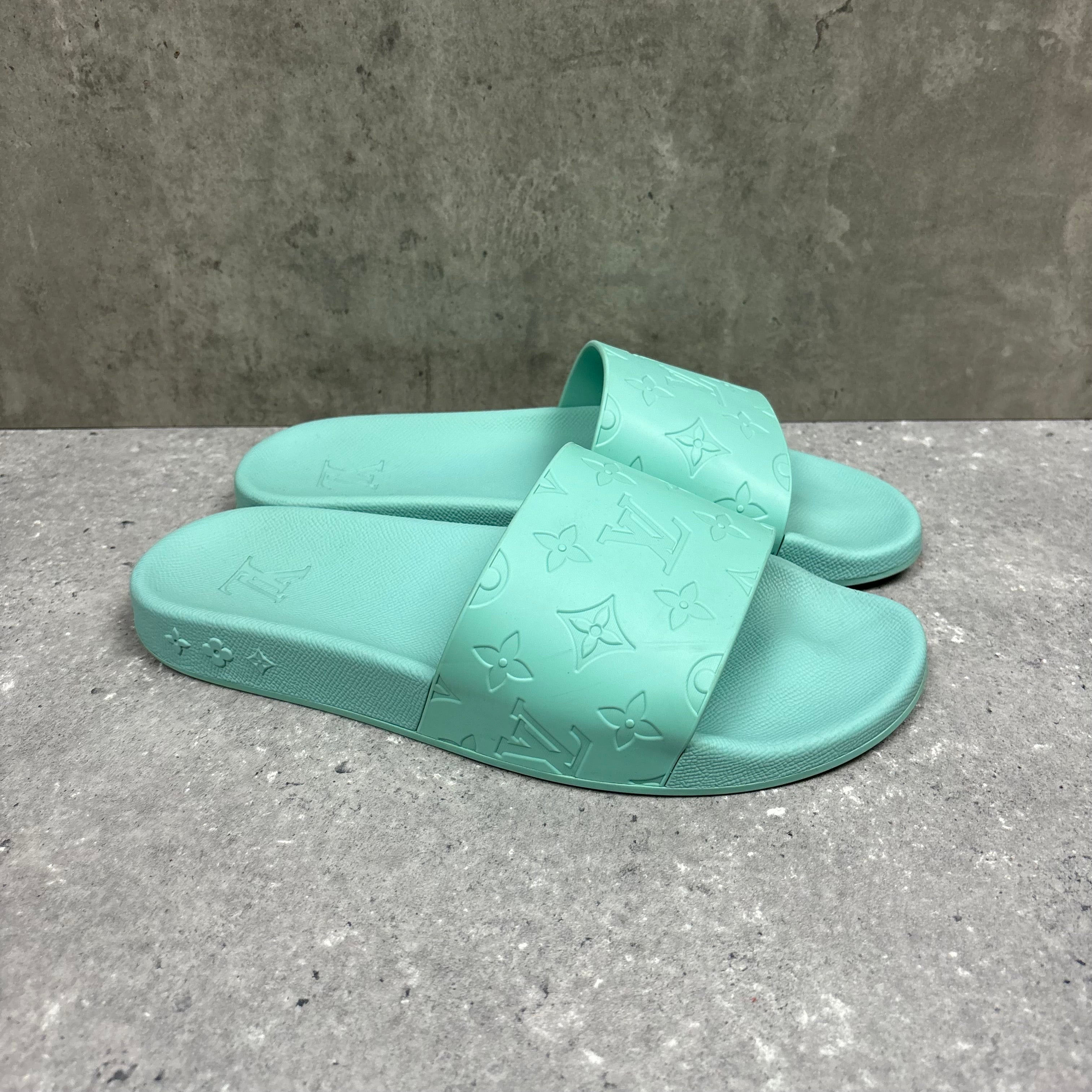LOUIS VUITTON SLIDERS MINT GREEN - EU41.5 (FITS UK 8.5)