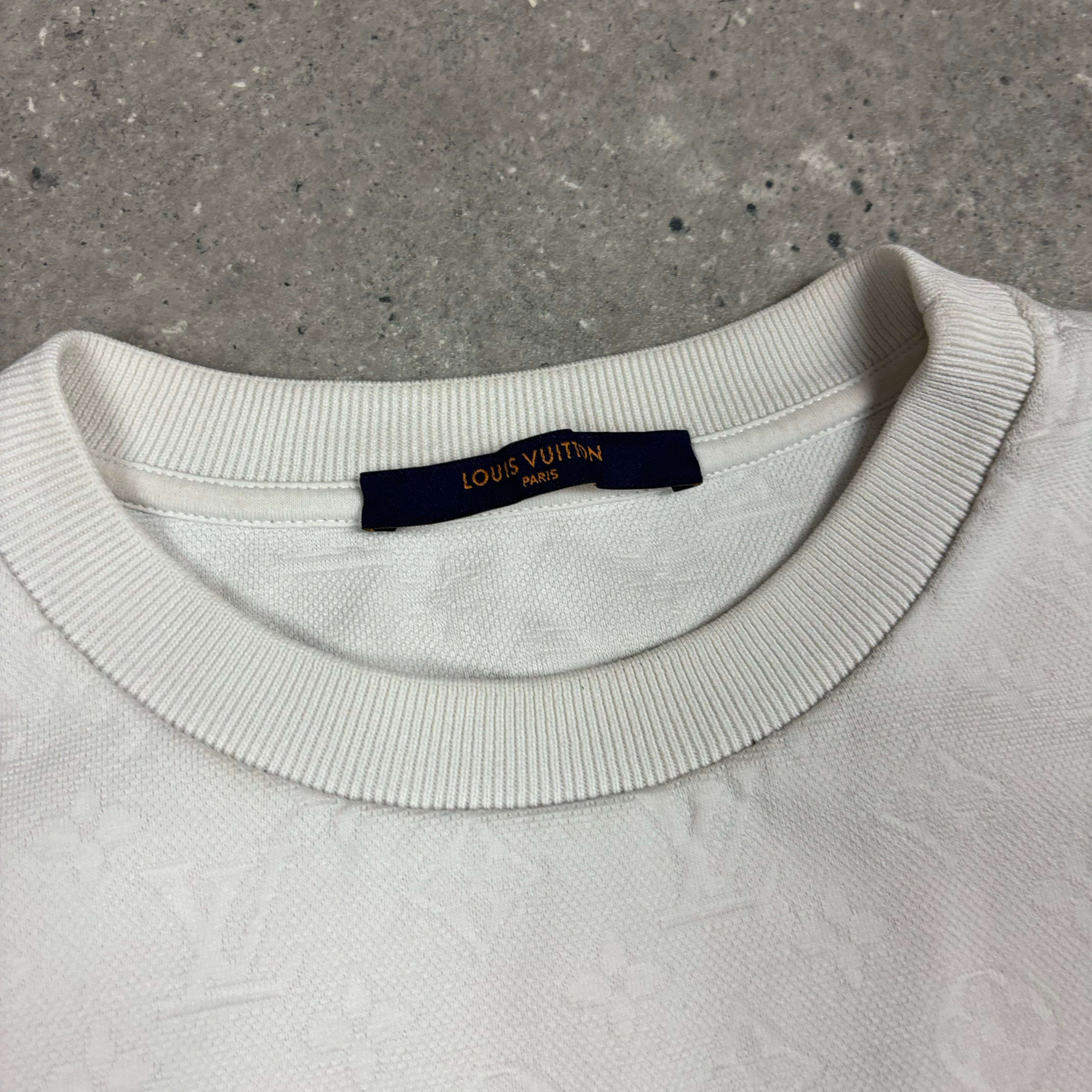 LOUIS VUITTON MONOGRAM WHITE T-SHIRT - (S)