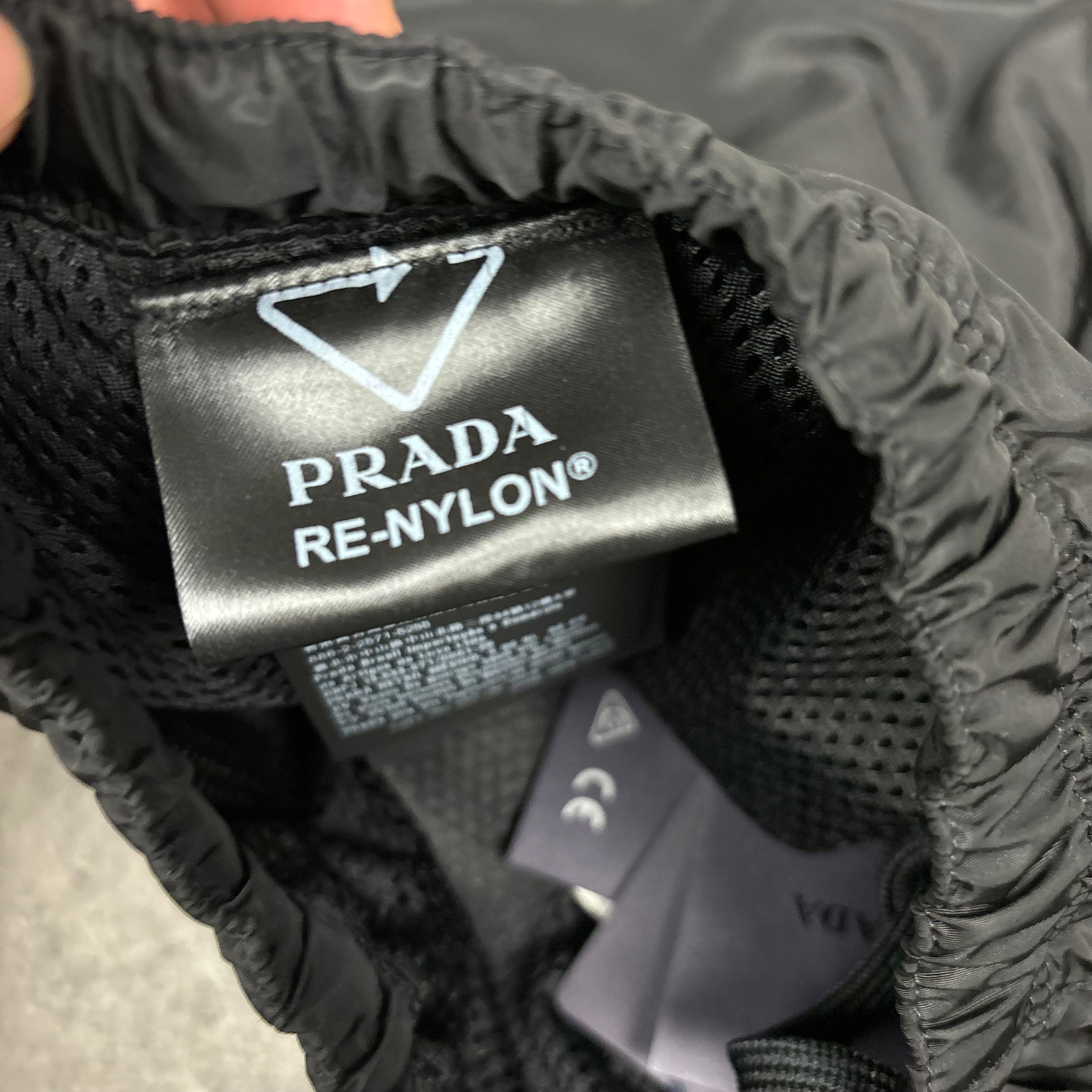 PRADA MILANO SWIM SHORTS BLACK - (M)
