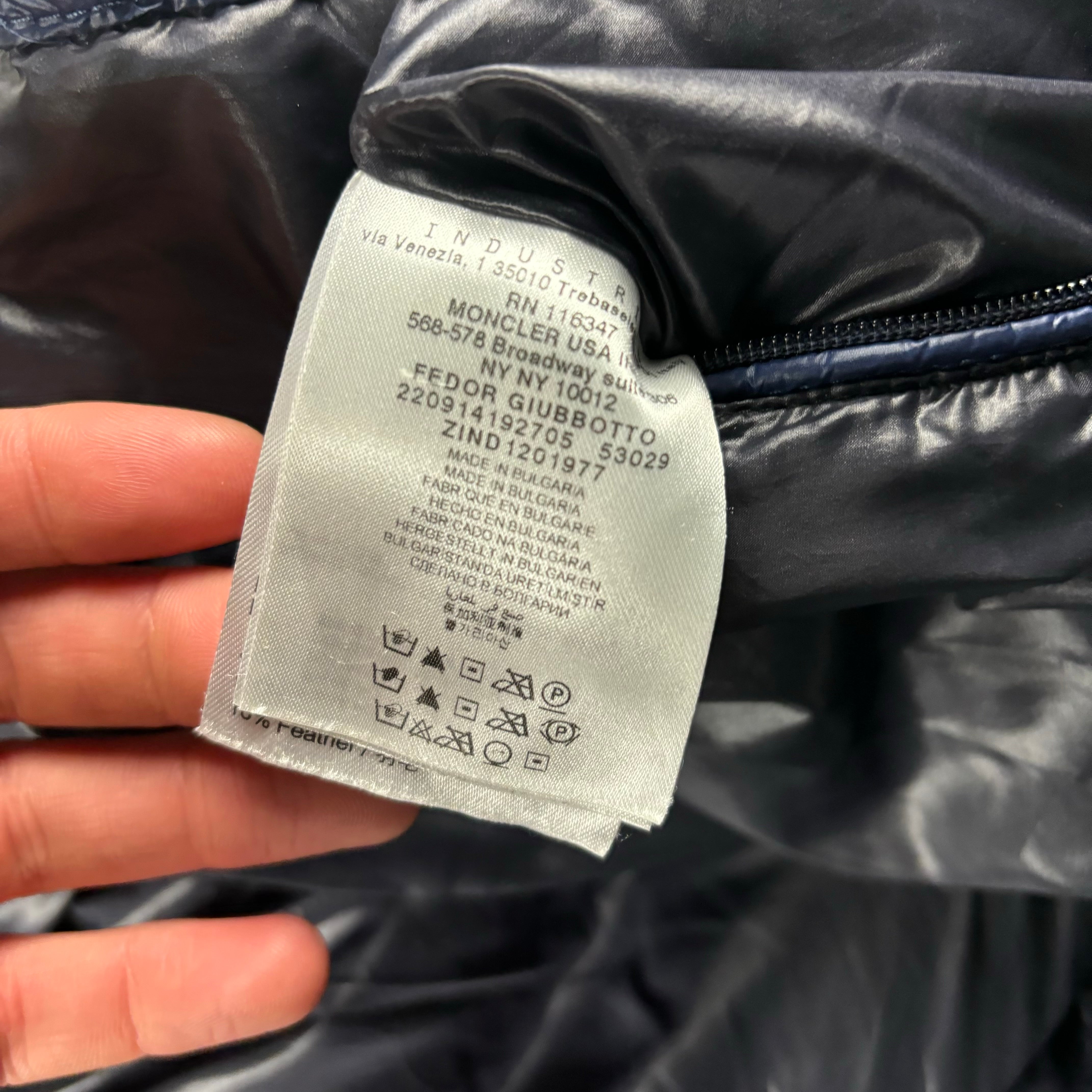 MONCLER FEDOR JACKET SIZE 1 (FIT S)