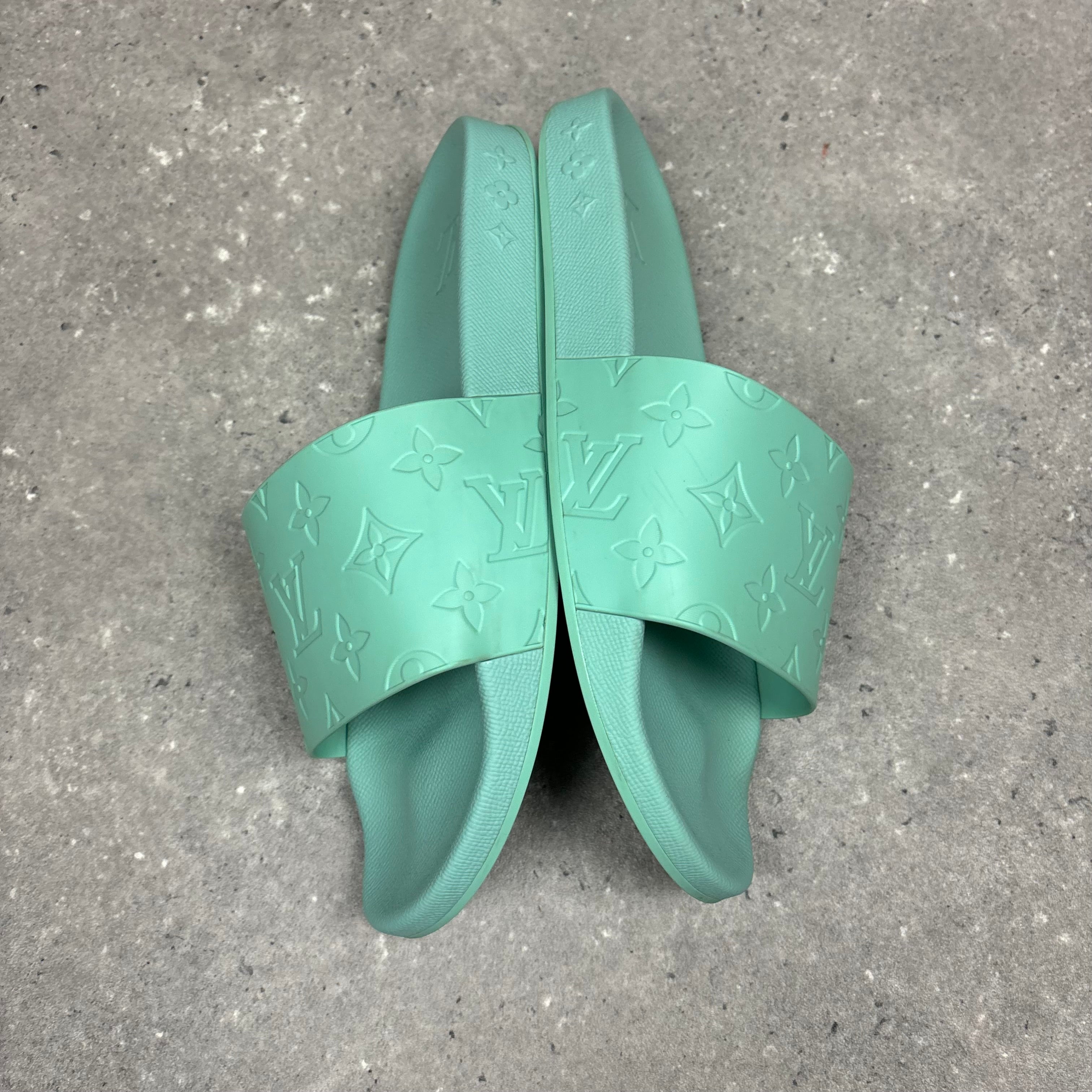 LOUIS VUITTON SLIDERS MINT GREEN - EU41.5 (FITS UK 8.5)