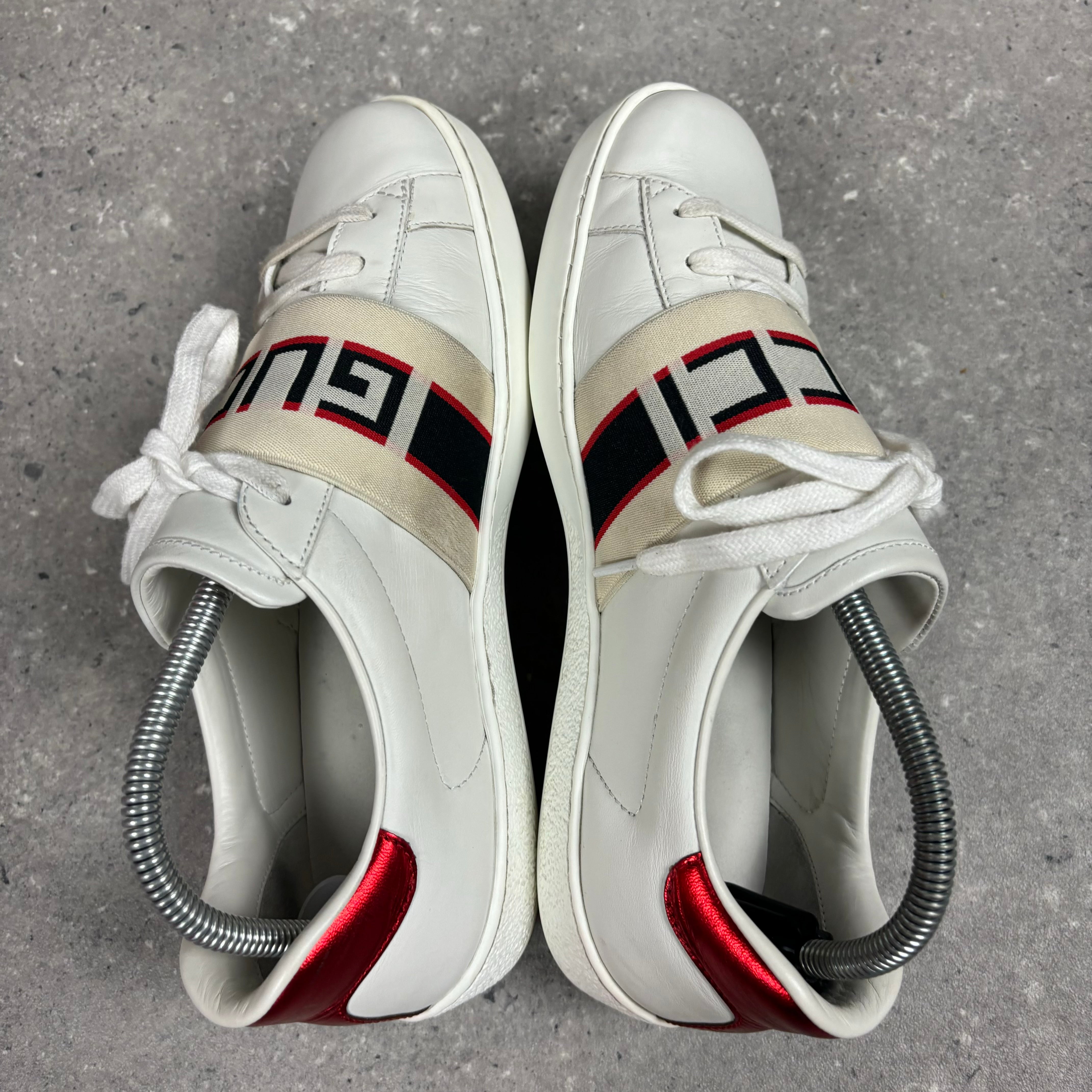 GUCCI TRAINERS WHITE - (EU 40 / UK 6)