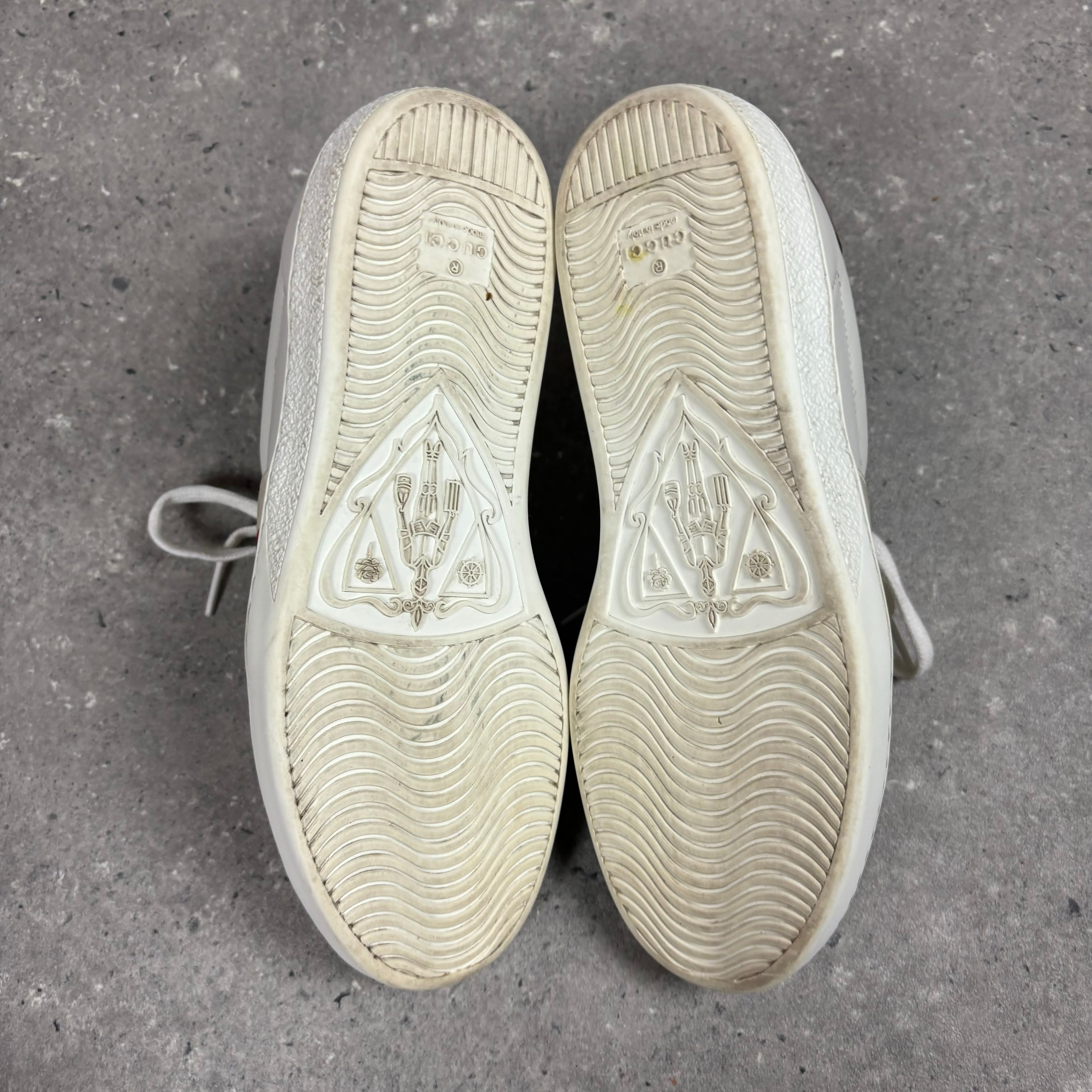 GUCCI TRAINERS WHITE - (EU 40 / UK 6)