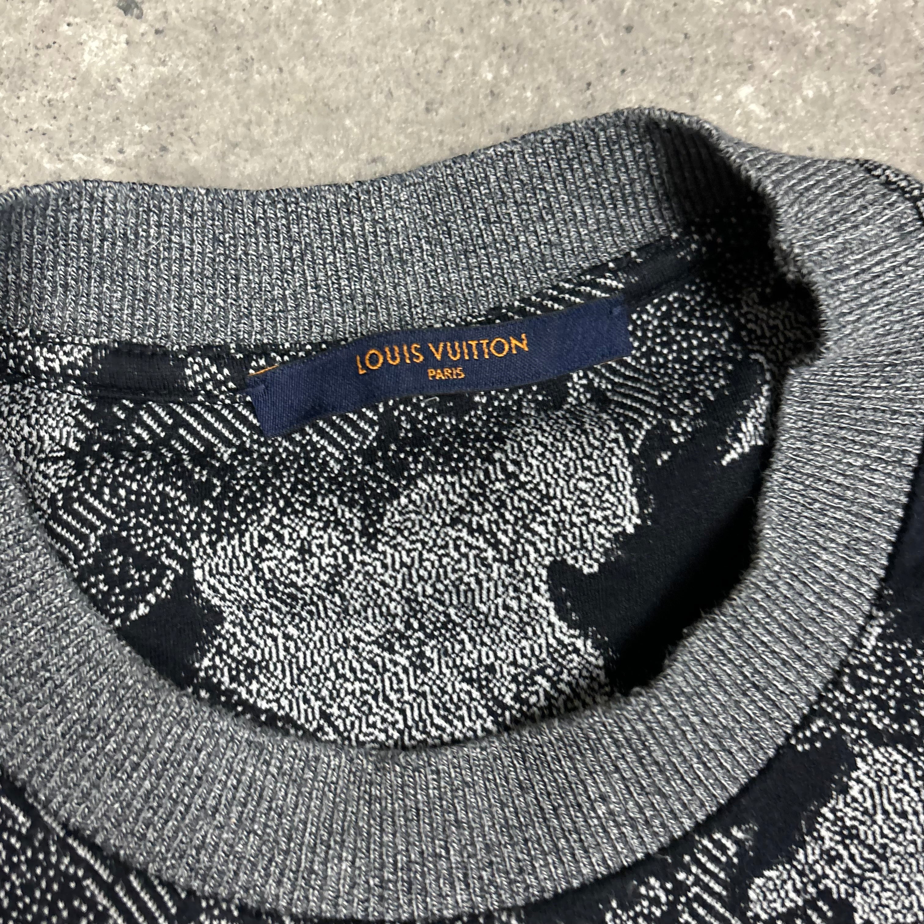 LOUIS VUITTON CAMO JACQUARD T-SHIRT - (S)