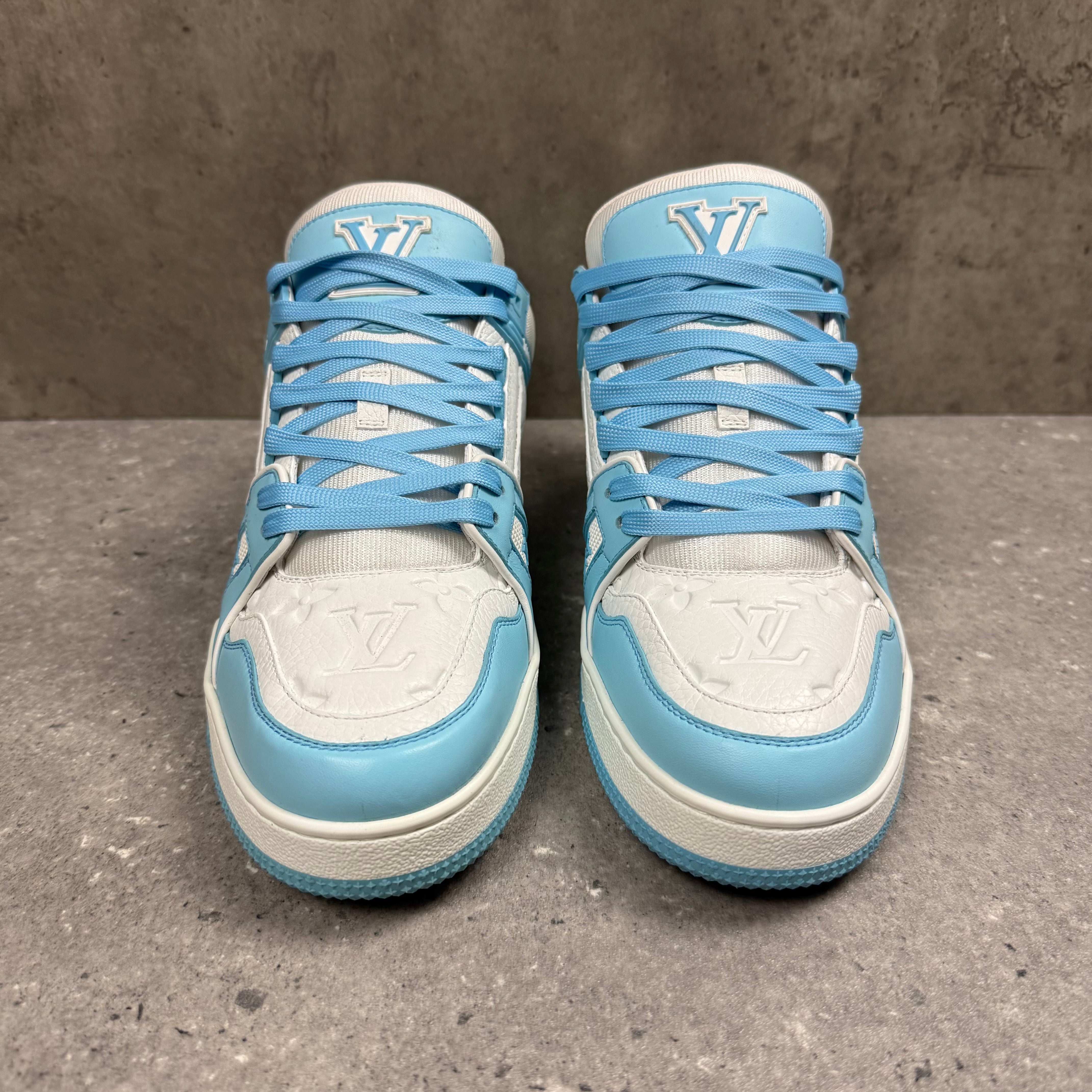 LOUIS VUITTON BLUE TRAINERS - EU41.5 (FITS UK 8.5)