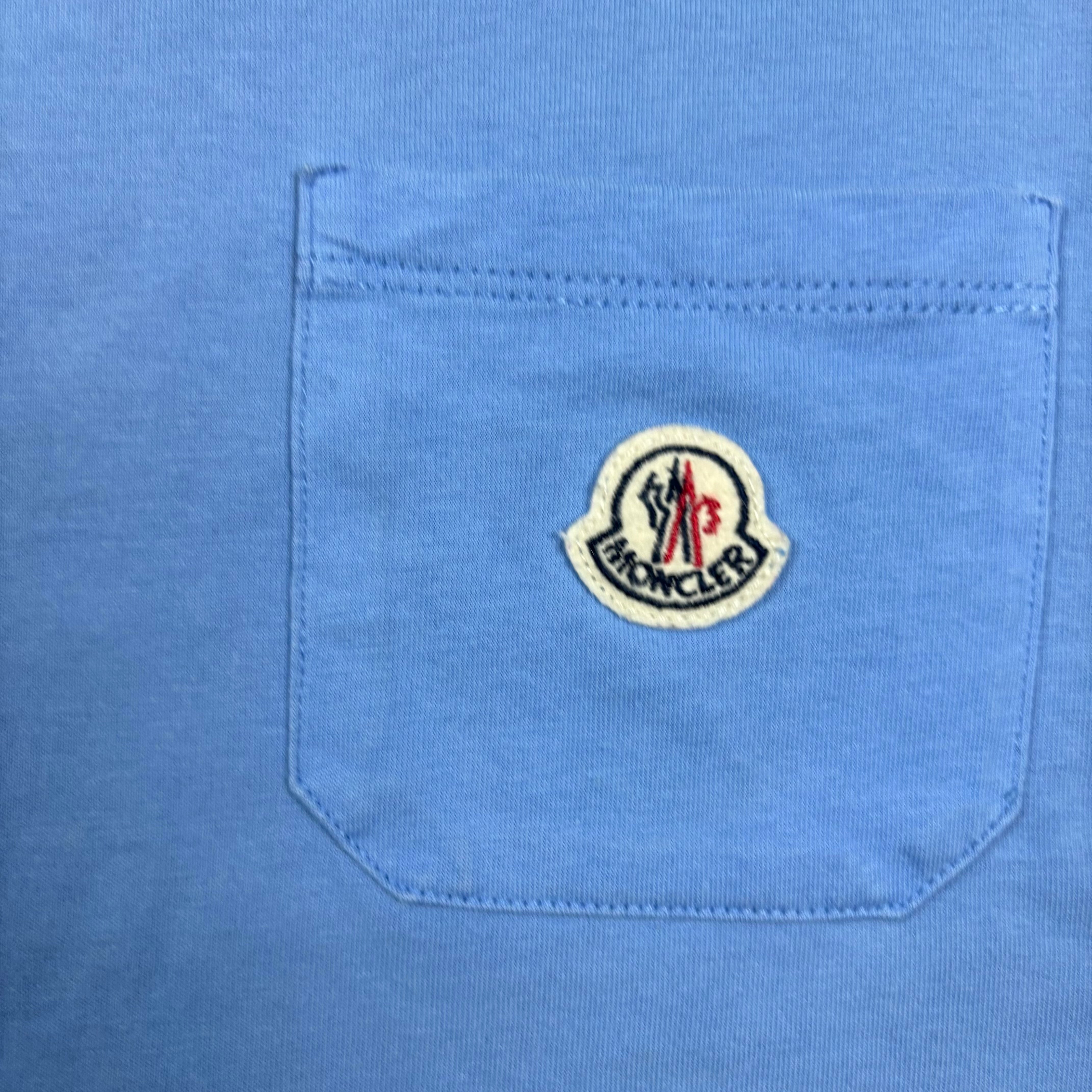 MONCLER BLUE T-SHIRT (FITS S/M)