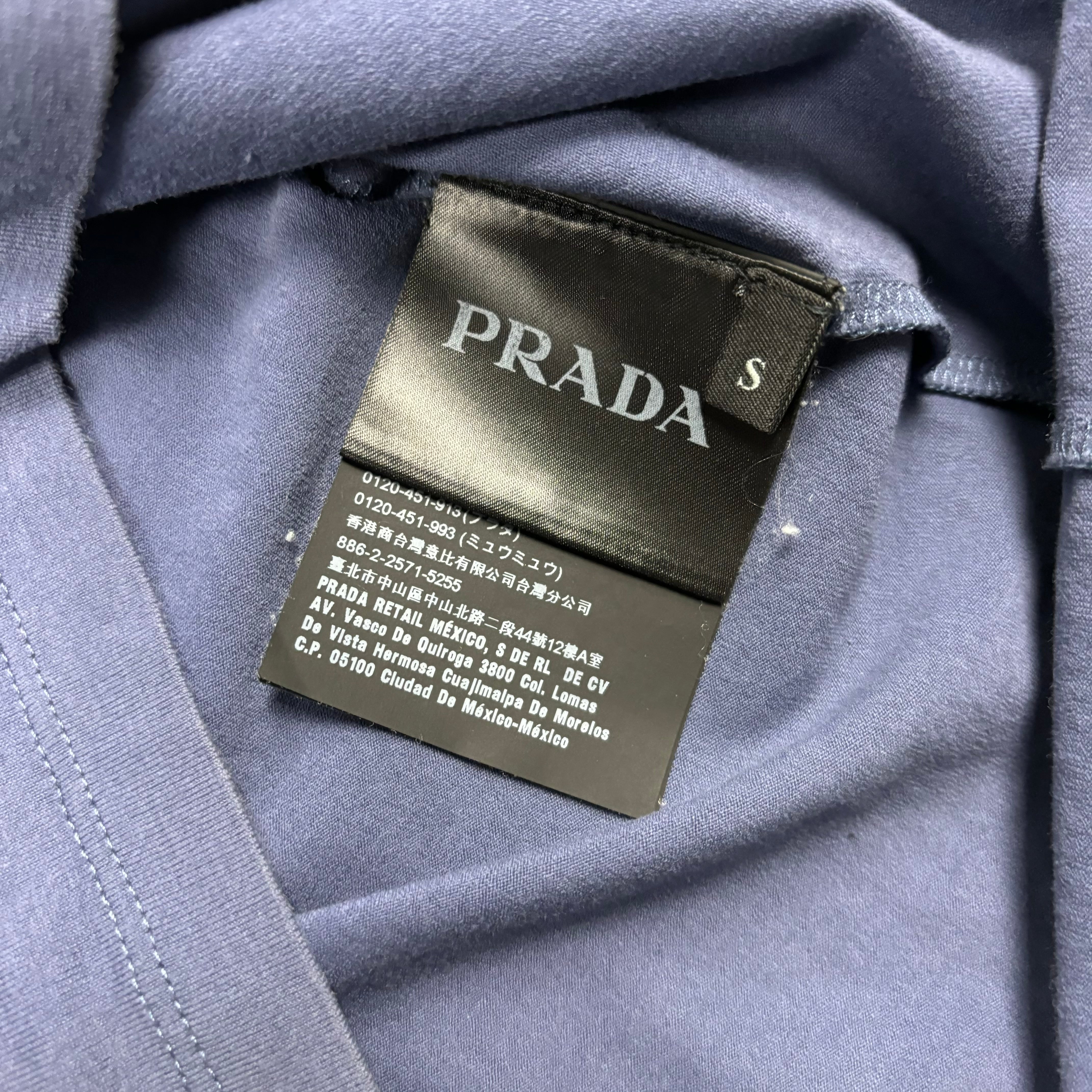 PRADA NAVY T-SHIRT (FITS XS)