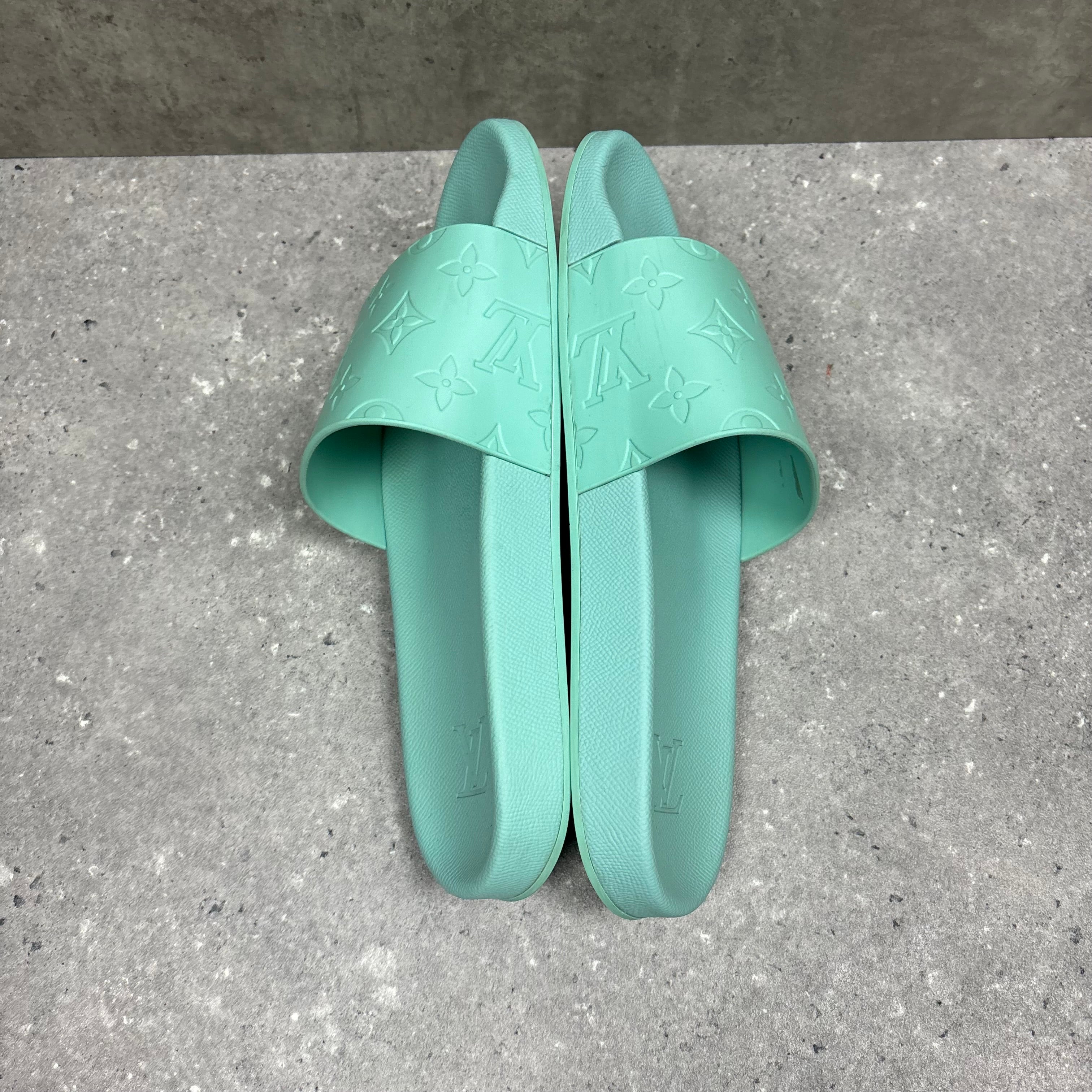 LOUIS VUITTON SLIDERS MINT GREEN - EU41.5 (FITS UK 8.5)