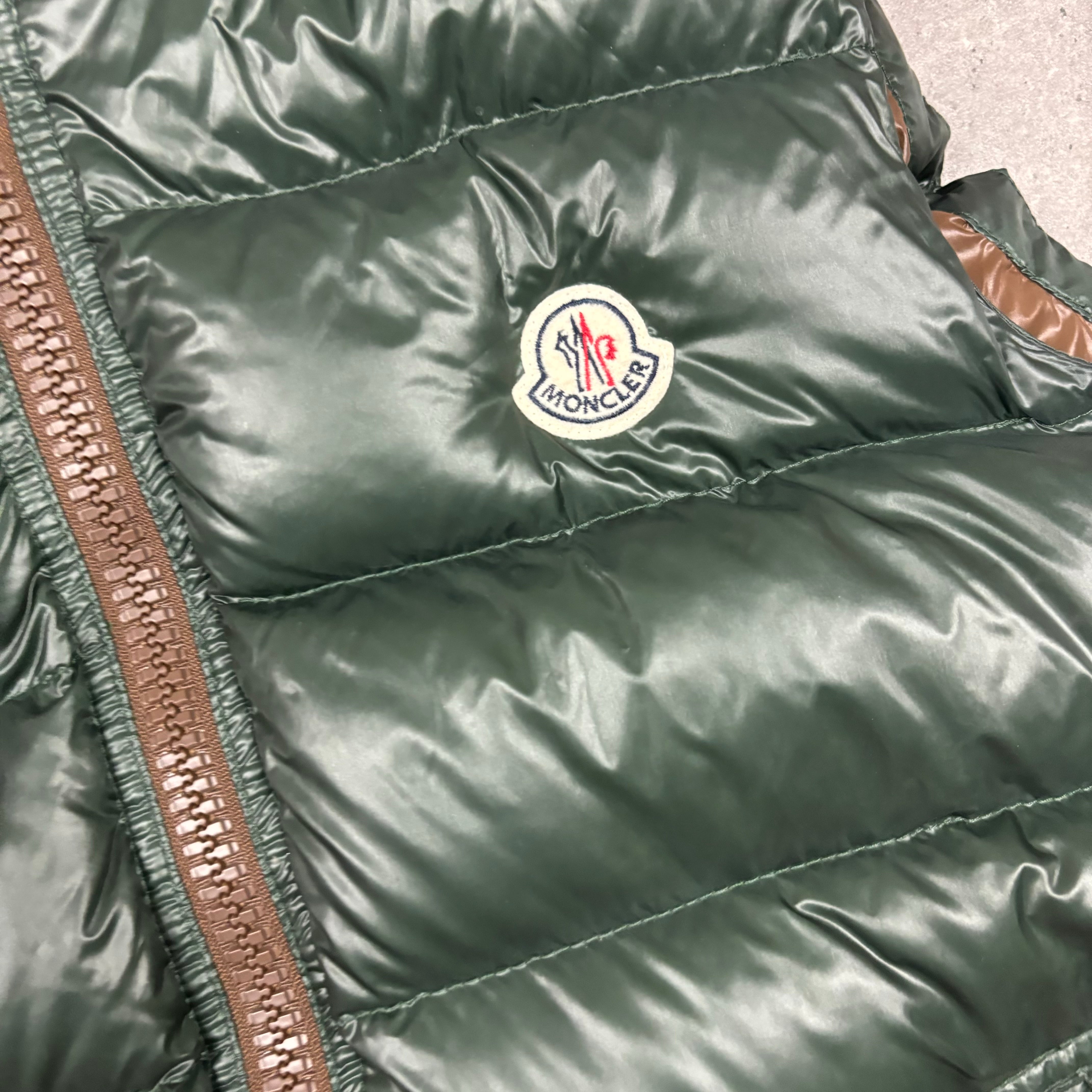 MONCLER KHAKI GILET - (FITS M)