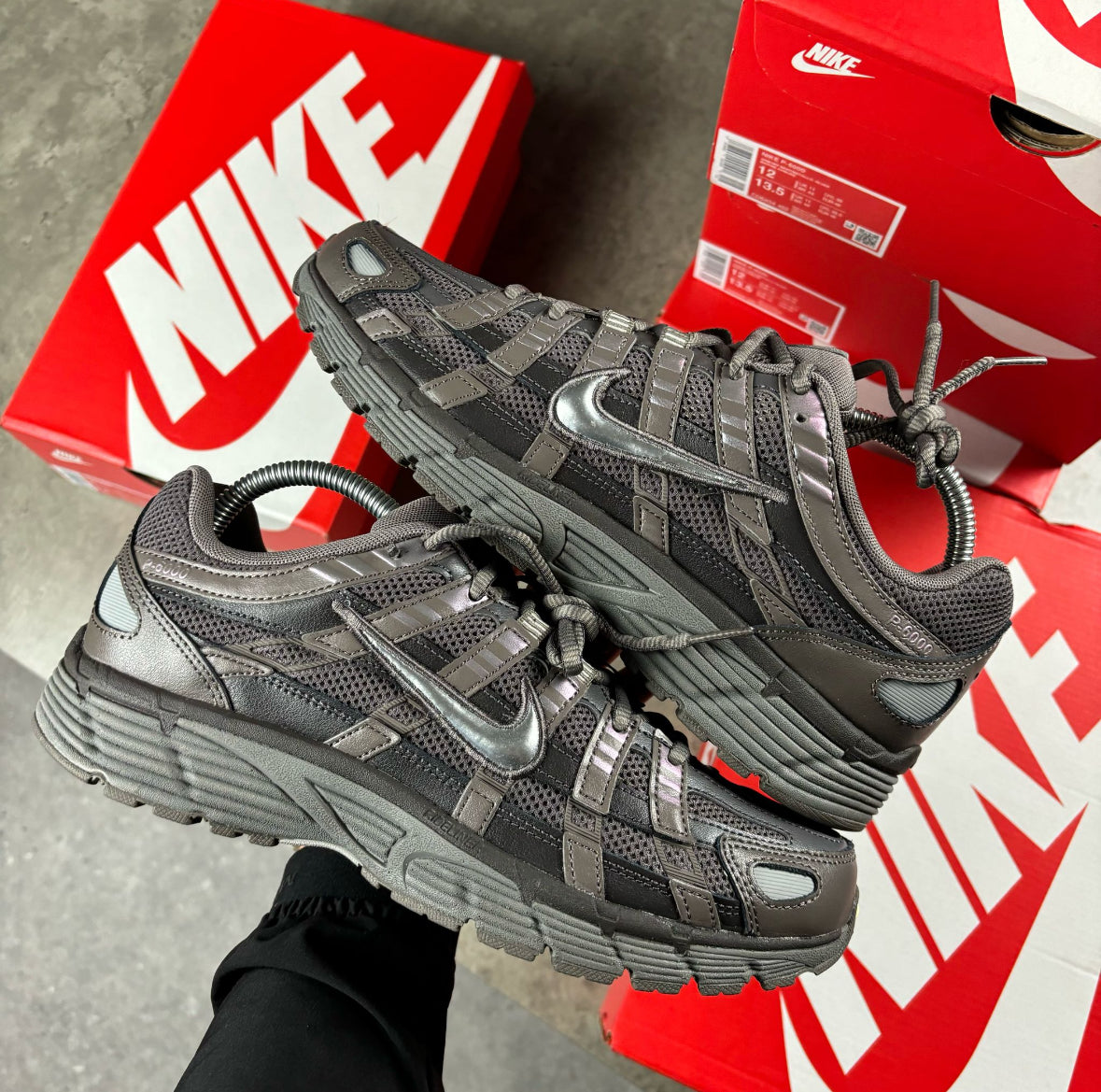 NIKE P-6000 TRAINERS - CAVE STONE
