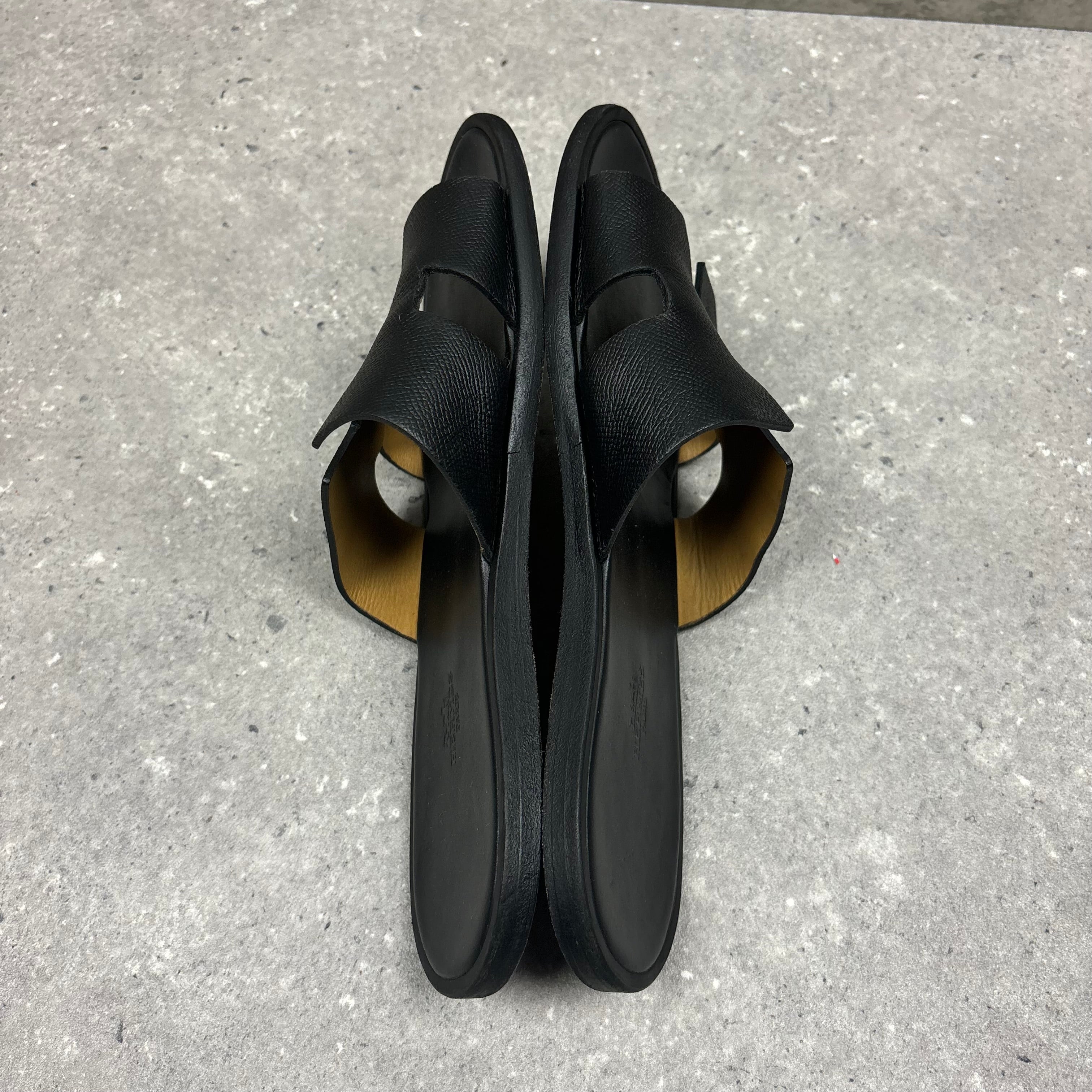 HERMES SANDALS BLACK - (EU43 / UK9)