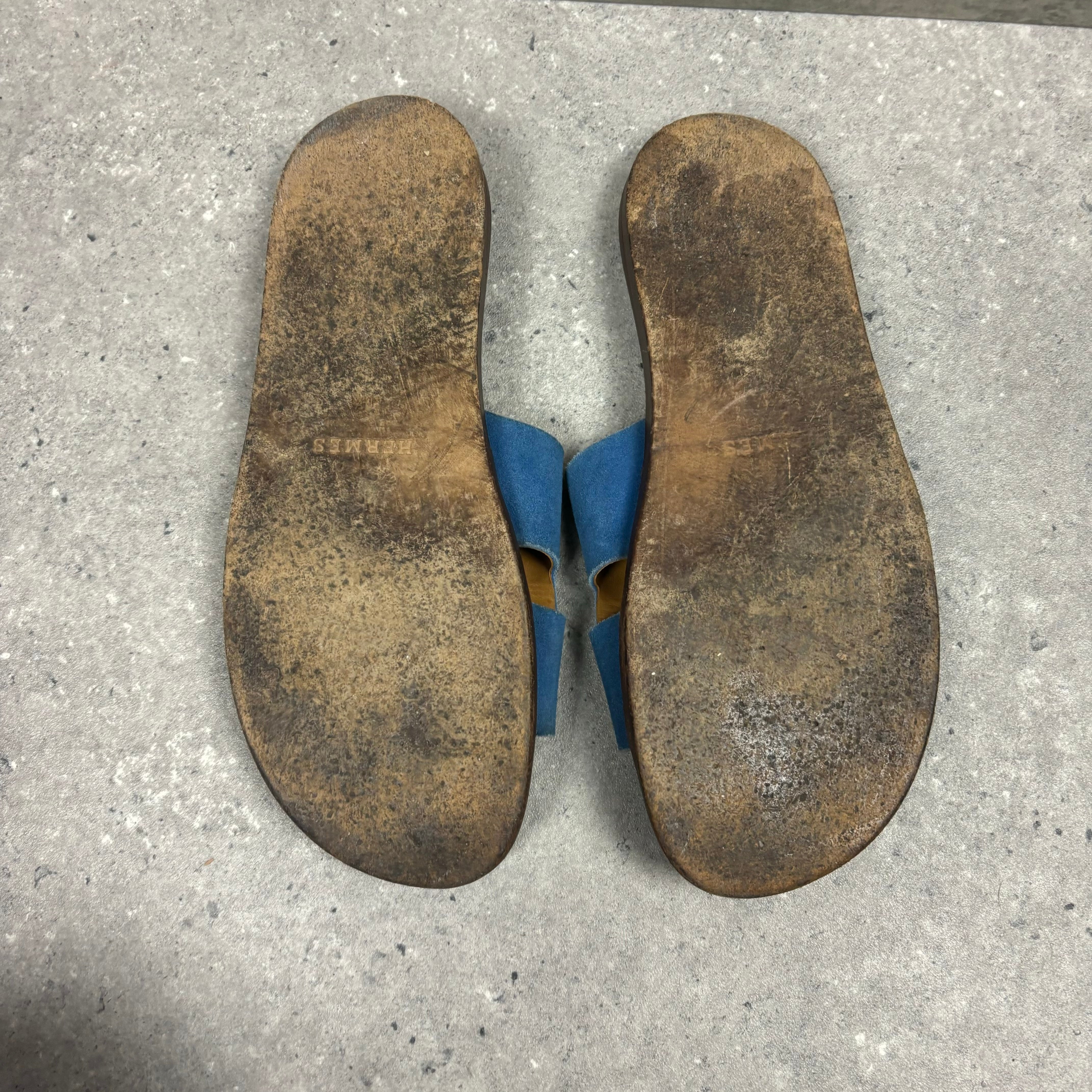 HERMES SANDALS BLUE - (EU40.5 / UK6.5)