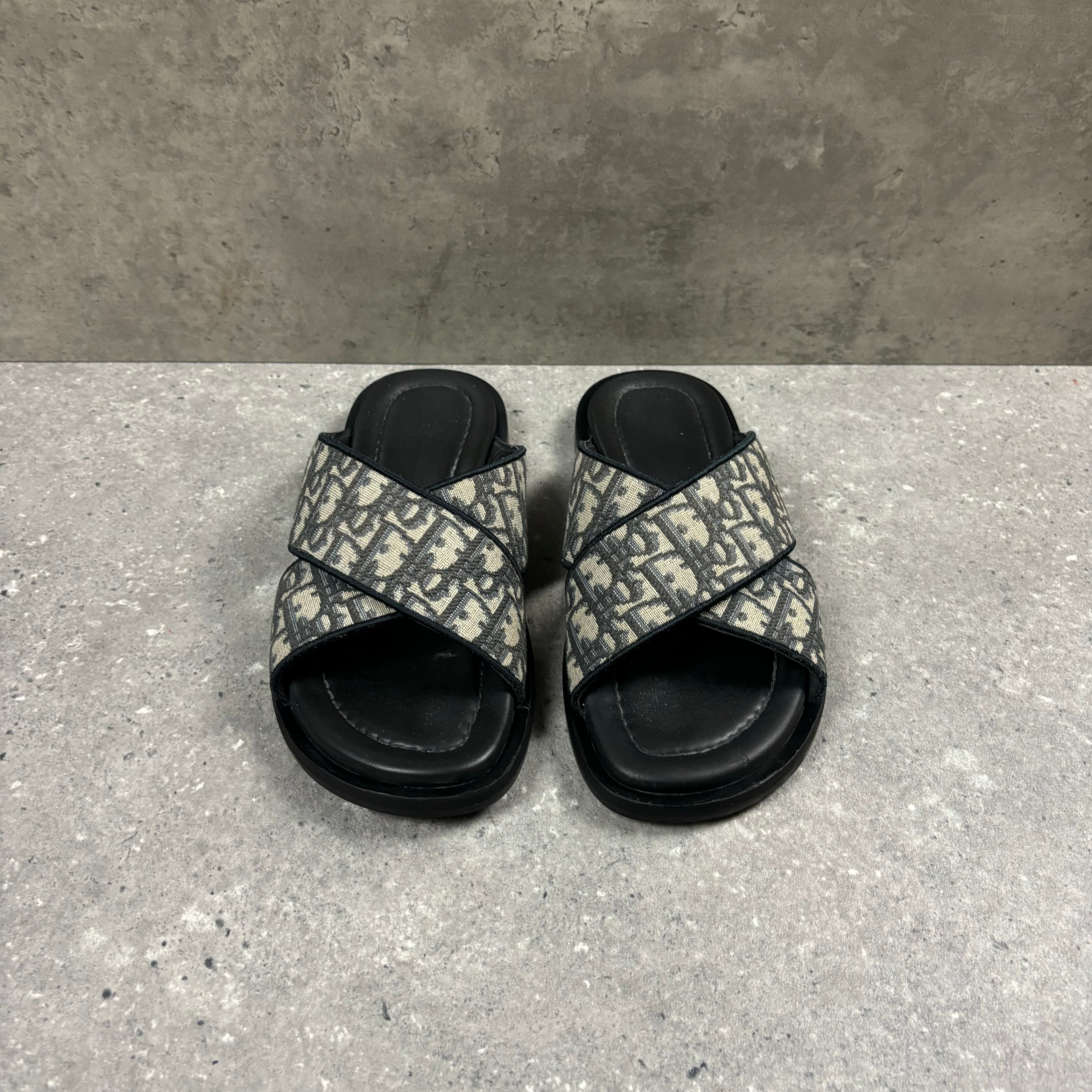 DIOR ALIAS SANDALS BLUE OBLIQUE - (EU42 / UK8)
