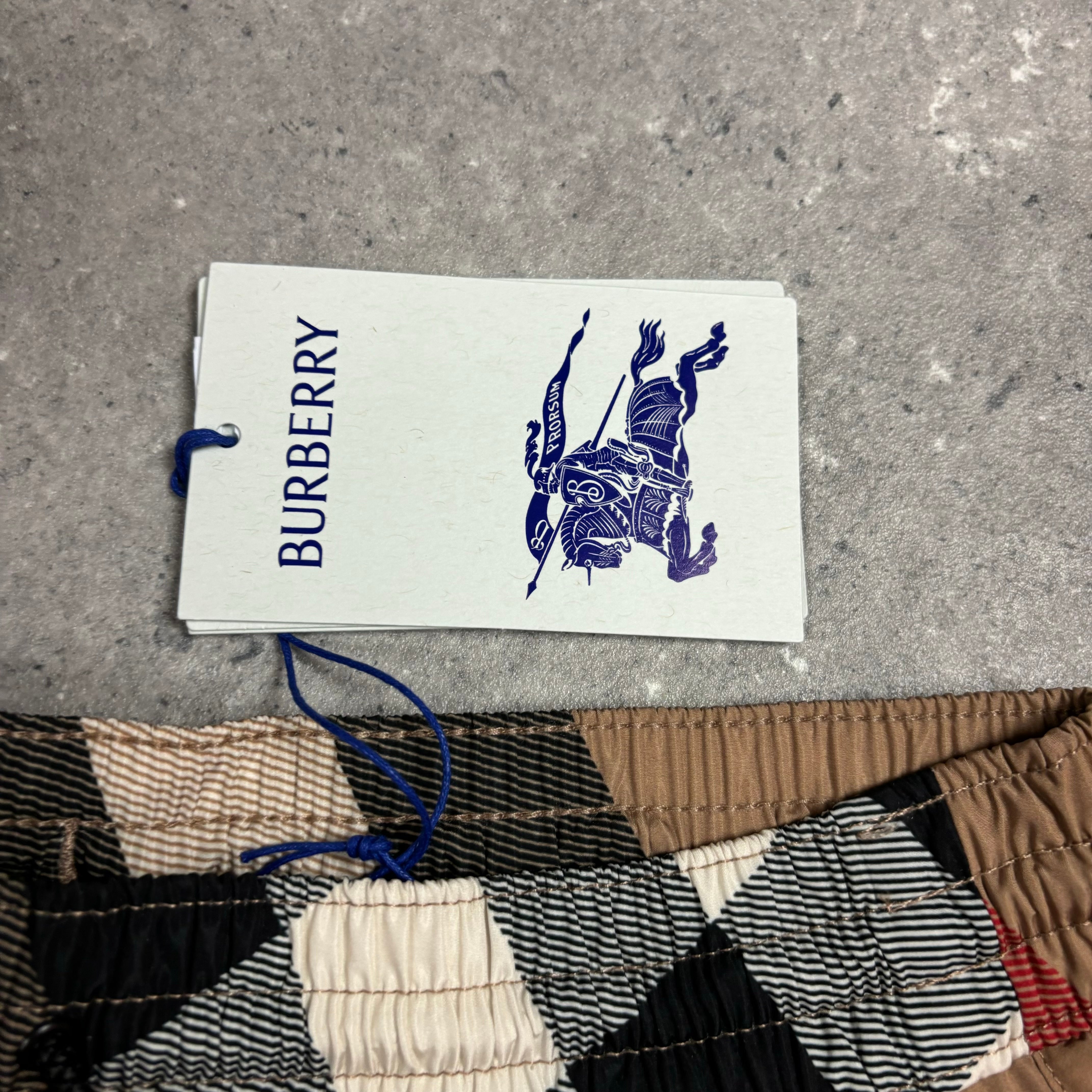 BURBERRY CHECK SWIM SHORTS