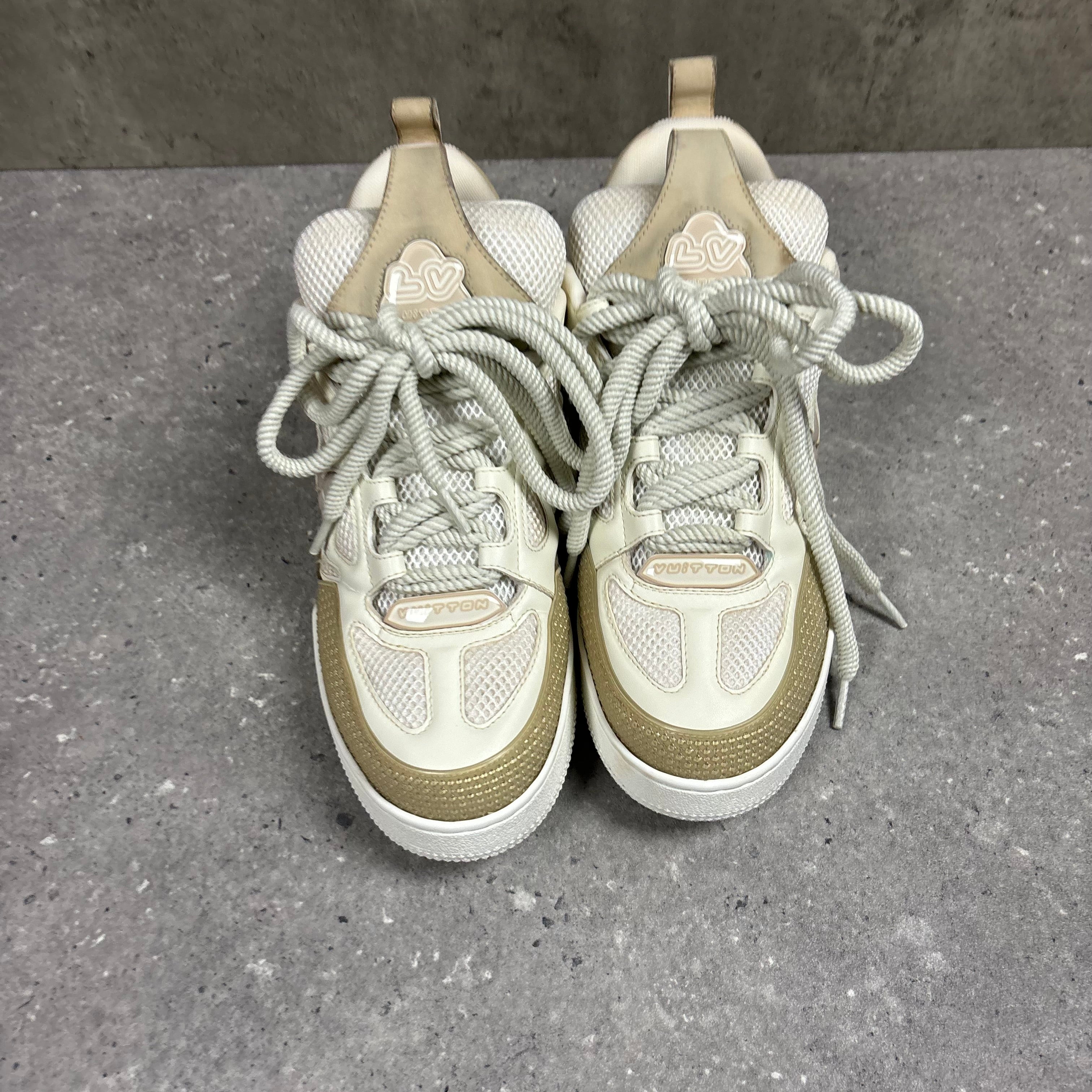 LOUIS VUITTON BEIGE SKATES EU43.5 (FITS UK10.5)