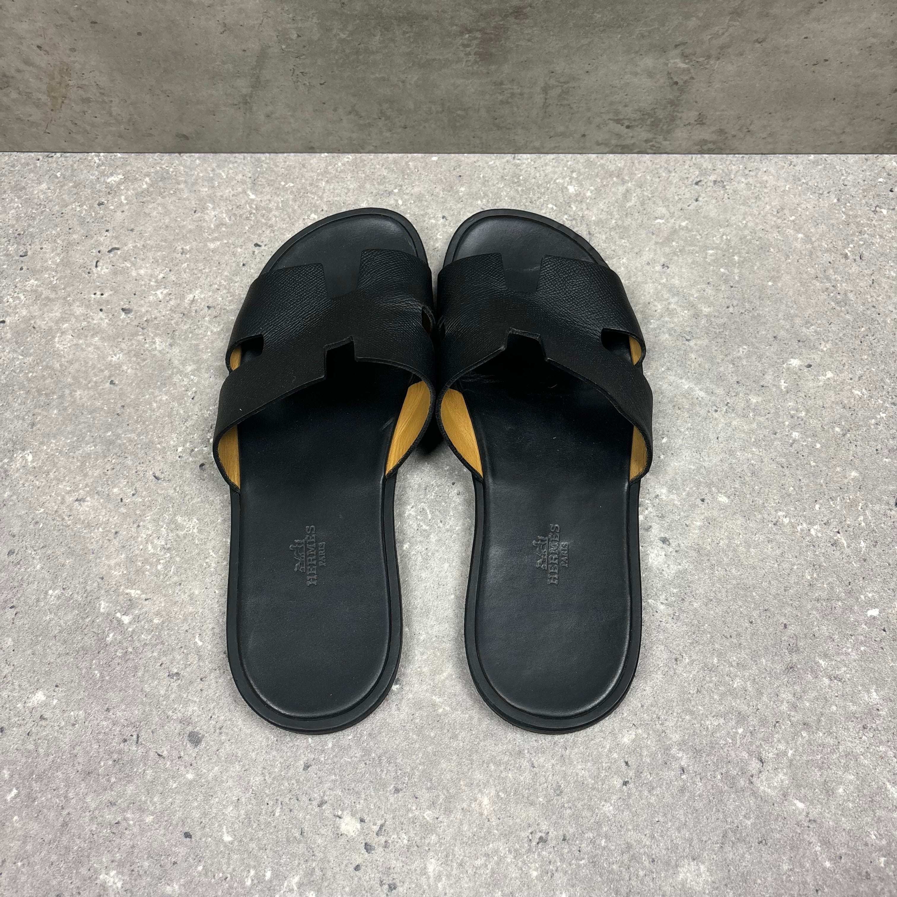 HERMES SANDALS BLACK - (EU43 / UK9)
