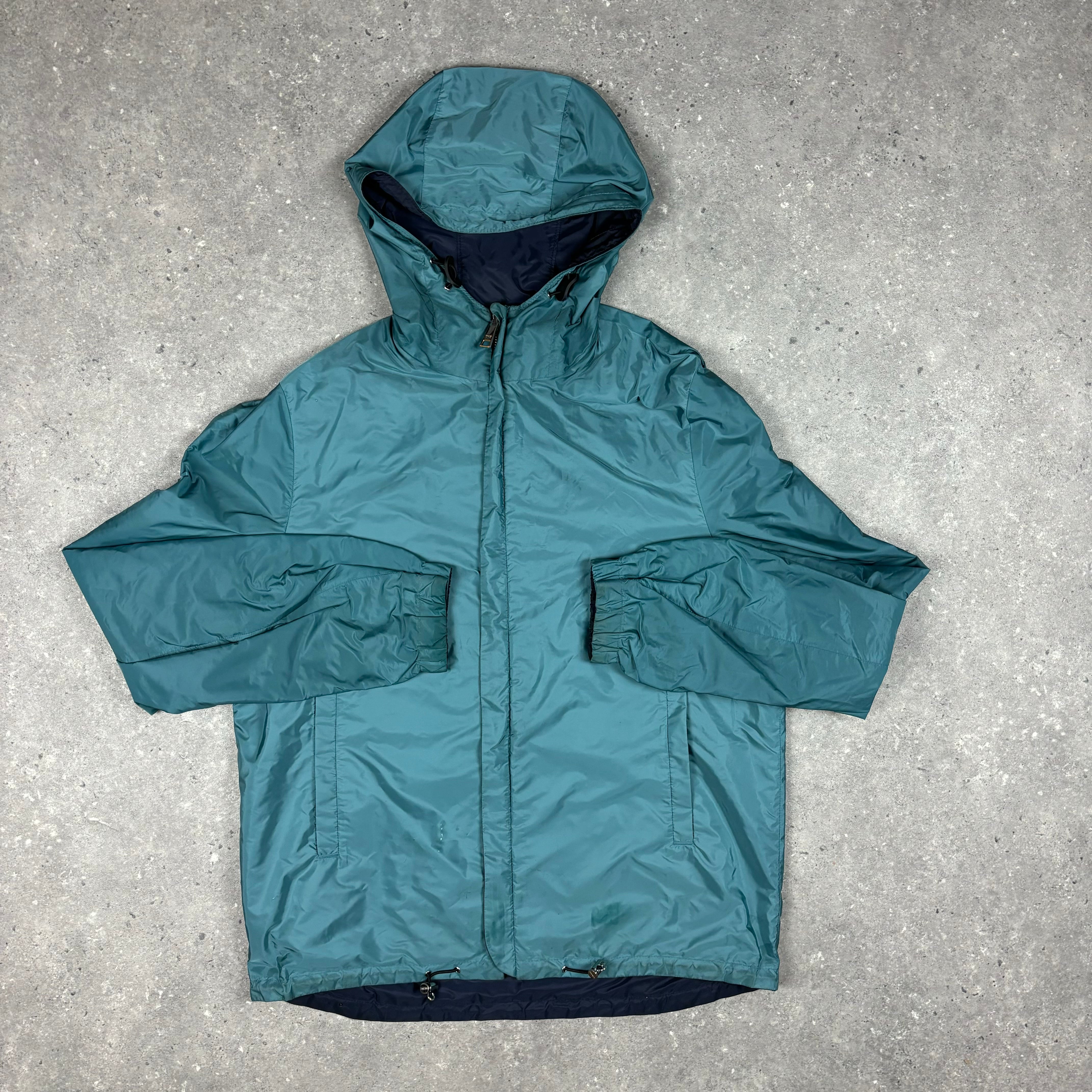 PRADA REVERSIBLE NYLON JACKET NAVY - (S)