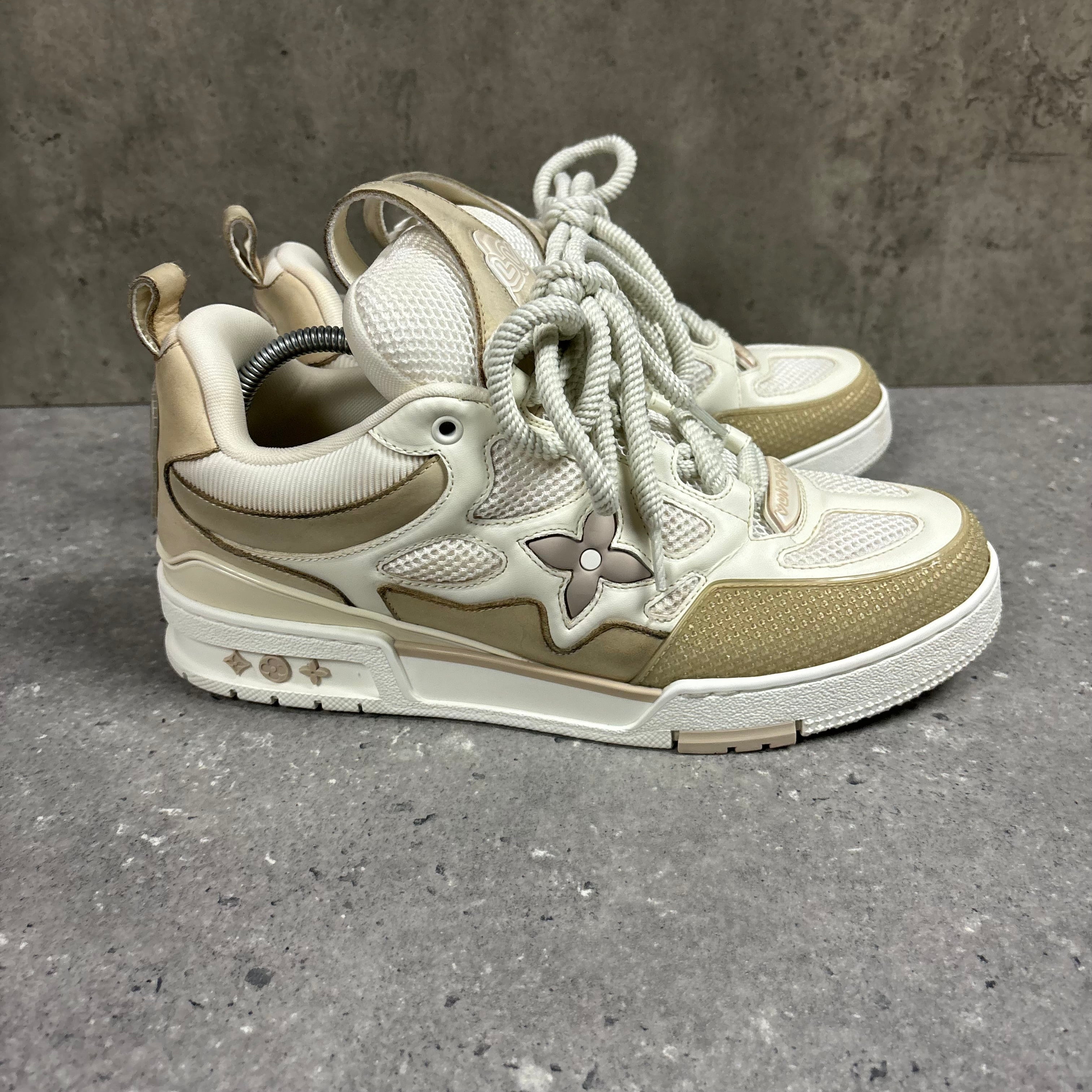 LOUIS VUITTON BEIGE SKATES EU43.5 (FITS UK10.5)