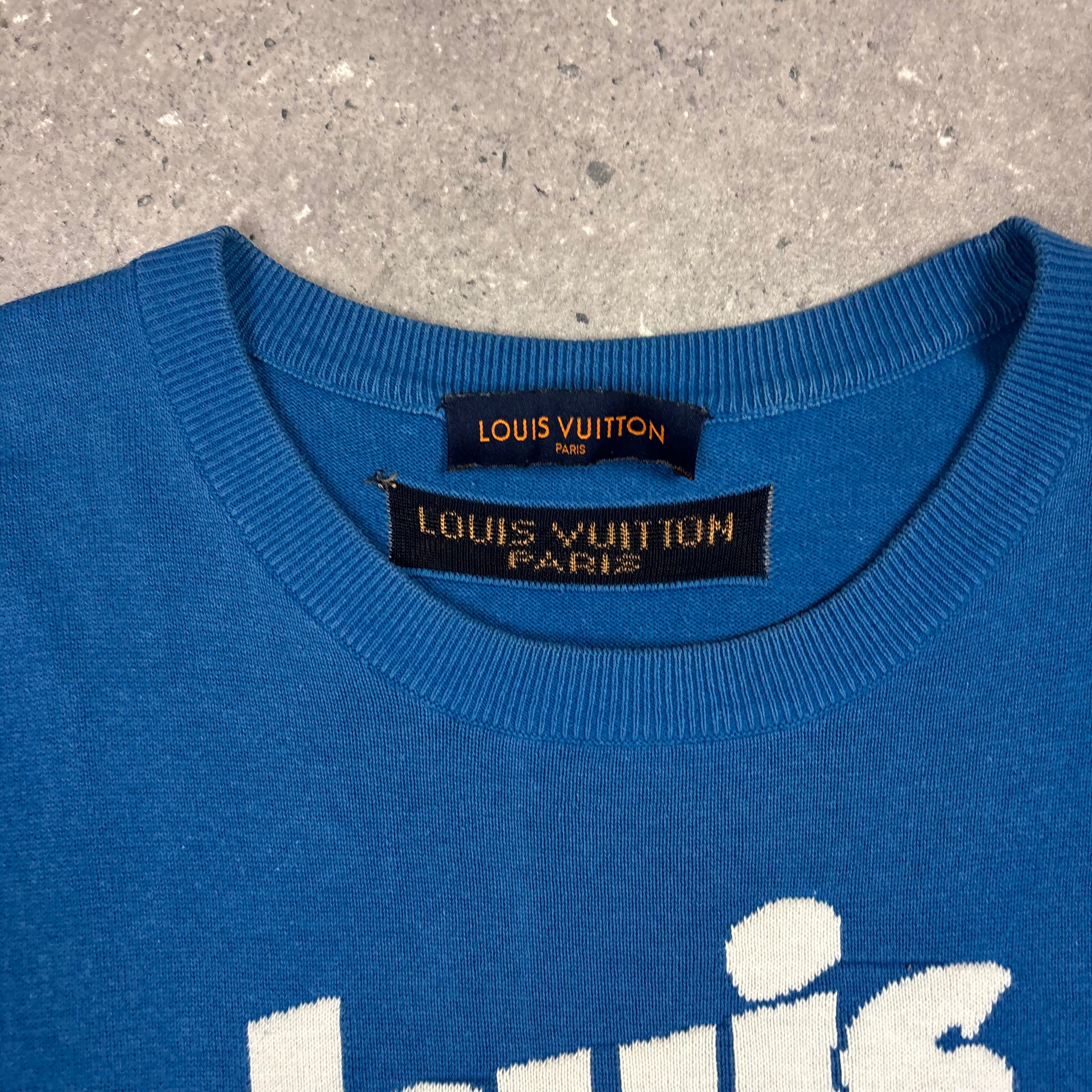 LOUIS VUITTON BLUE T-SHIRT - (L)
