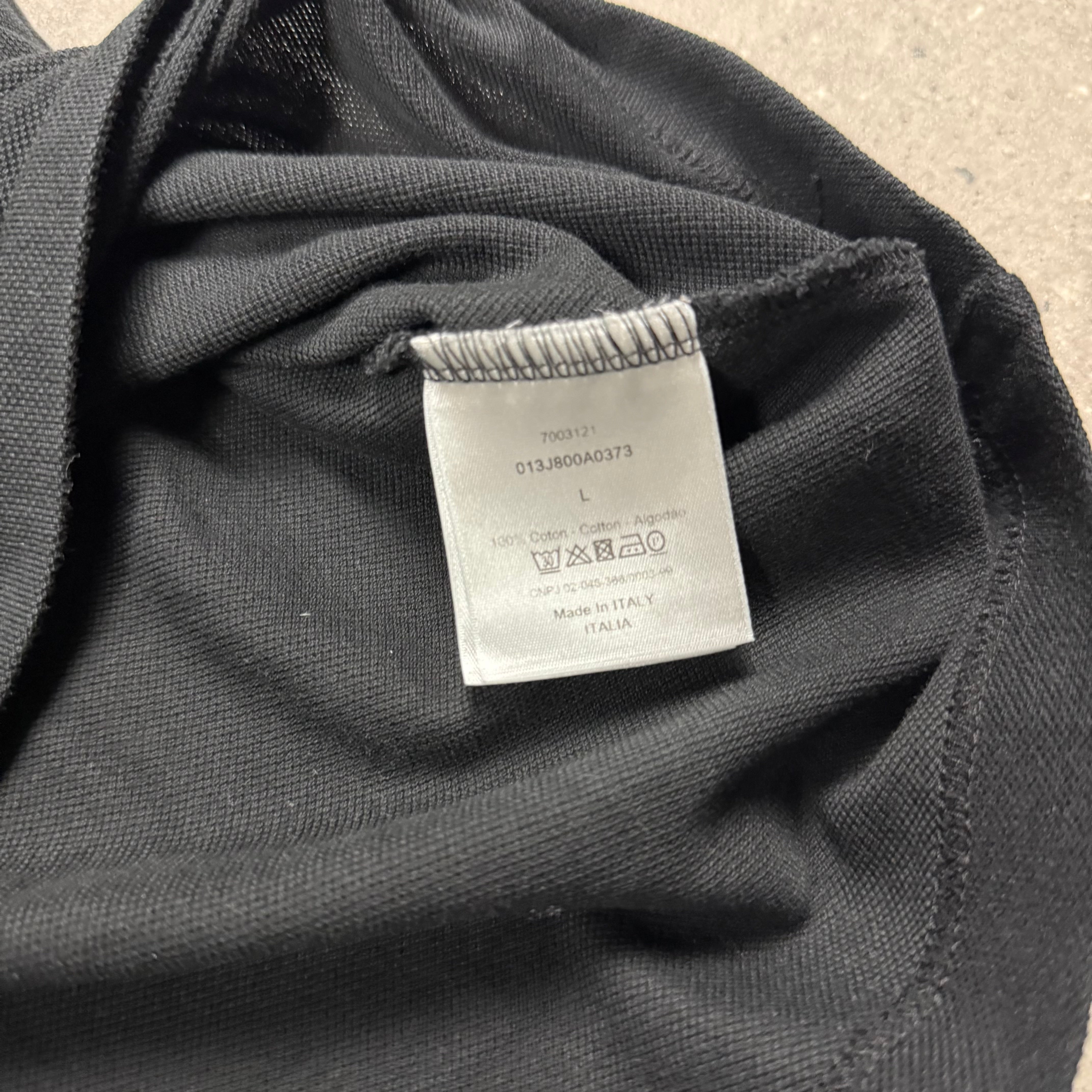 DIOR CD ICON POLO BLACK - L (FITS M)