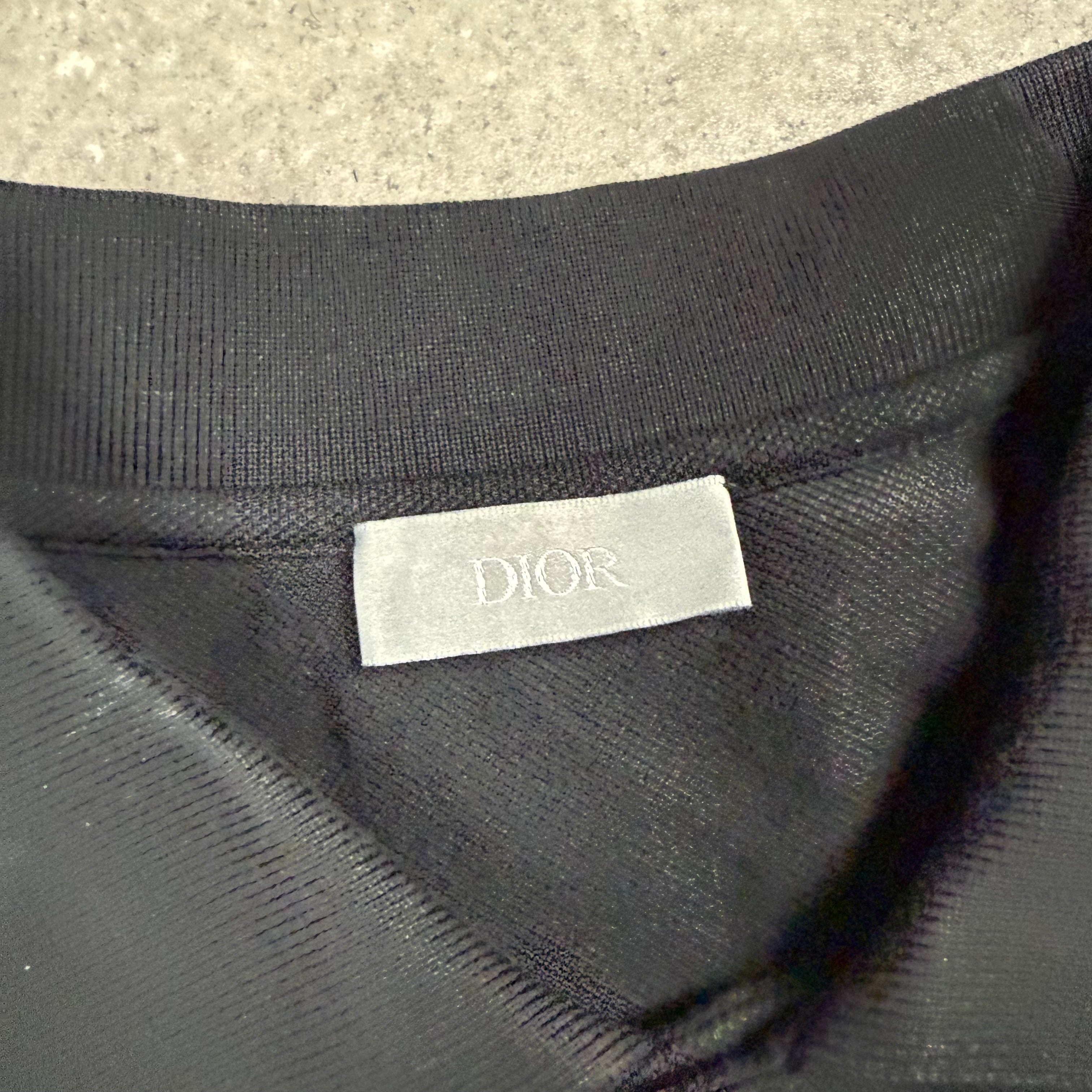 DIOR CD ICON POLO BLACK - L (FITS M)