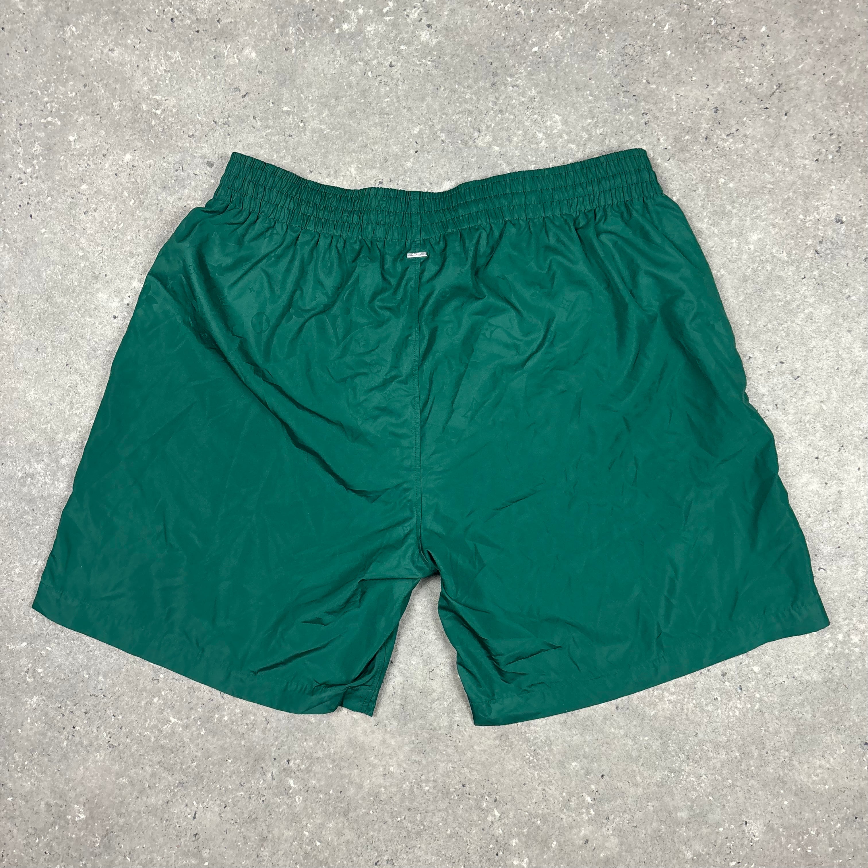 LOUIS VUITTON GREEN SWIM SHORTS - (XL)