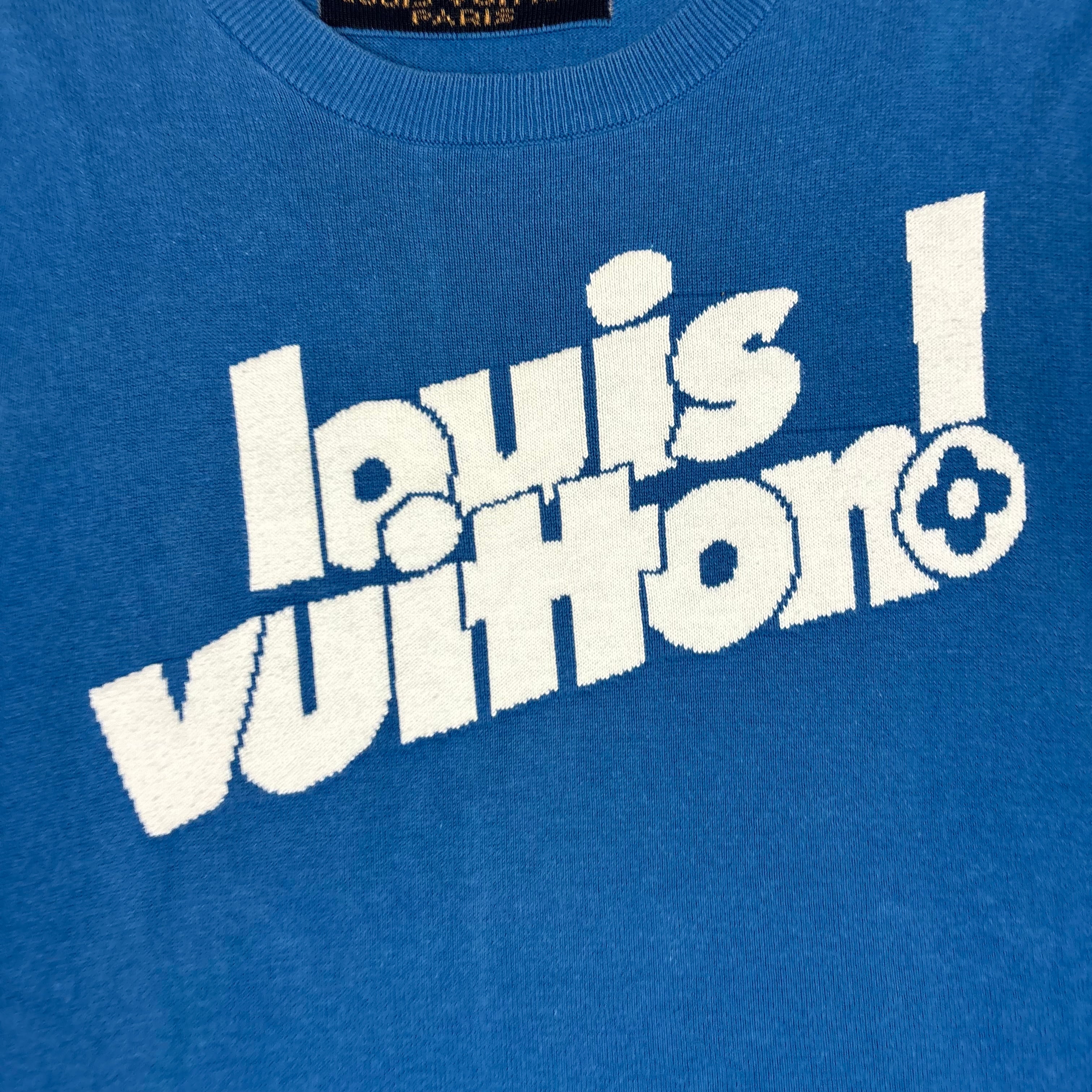 LOUIS VUITTON BLUE T-SHIRT - (L)