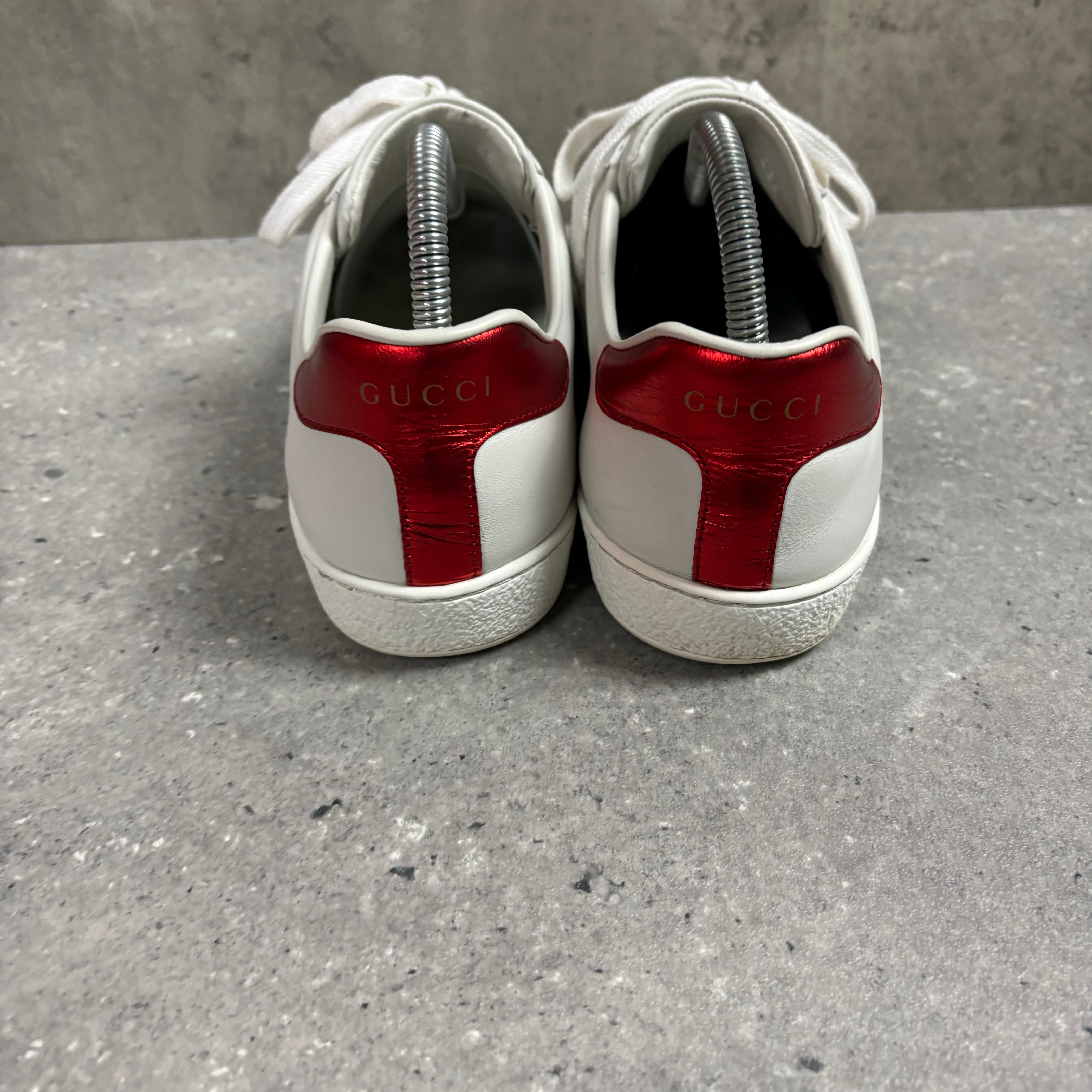 GUCCI TRAINERS WHITE - (EU 40 / UK 6)
