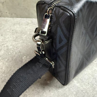 DIOR BLACK CD DIAMOND MESSENGER BAG