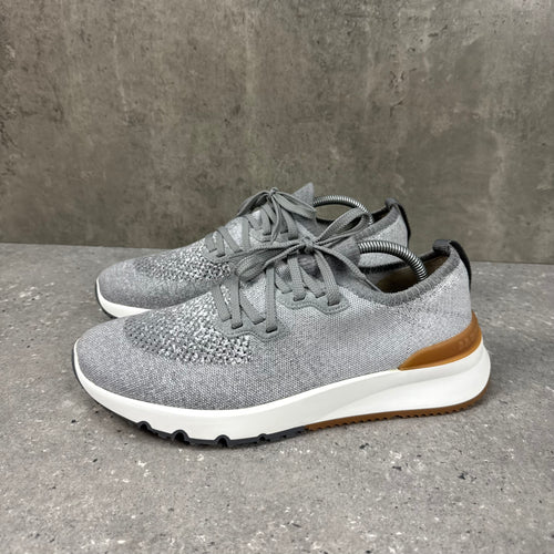 BRUNELLO CUCINELLI KNIT LACE UP SNEAKERS - (EU43 / UK9)