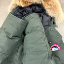 CANADA GOOSE WYDNAHM PARKA KHAKI - (M)