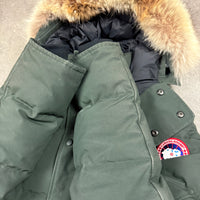 CANADA GOOSE WYDNAHM PARKA KHAKI - (M)