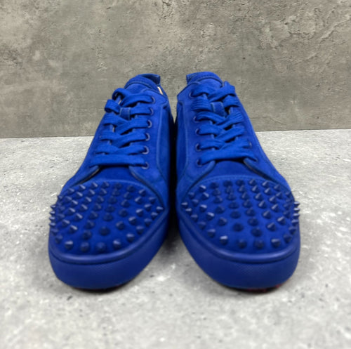 LOUBOUTIN LOW SPIKE BLUE - (EU43.5 / UK9.5)