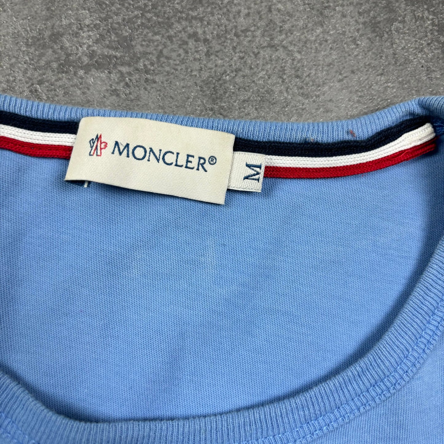 MONCLER BLUE T-SHIRT (FITS S/M)