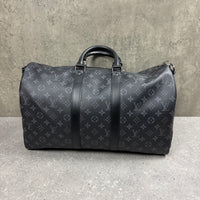 LOUIS VUITTON KEEPALL 45 DUFFLE BAG - BLACK ECLIPSE